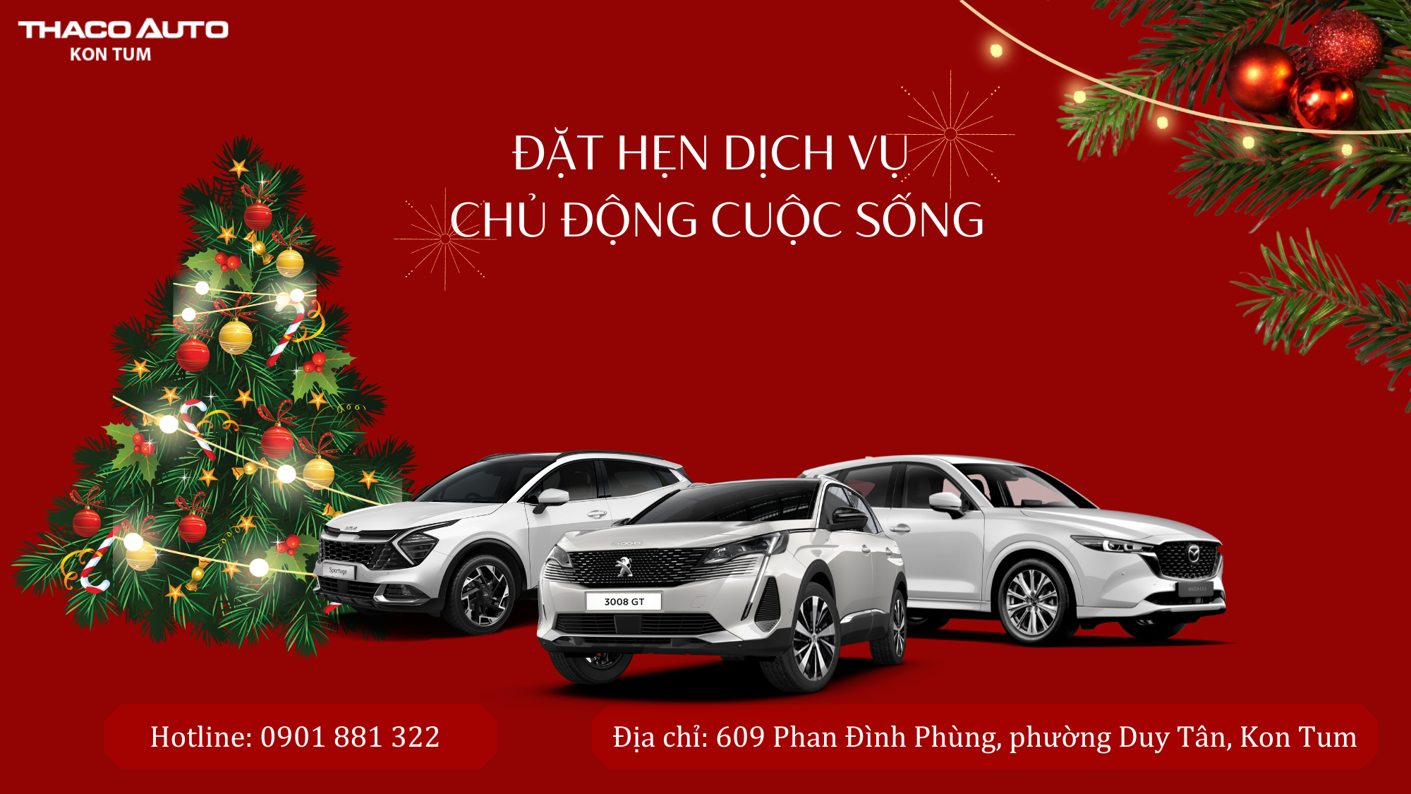 Đặt hẹn dịch vụ - Chủ động cuộc sống tại THACO AUTO Kon Tum