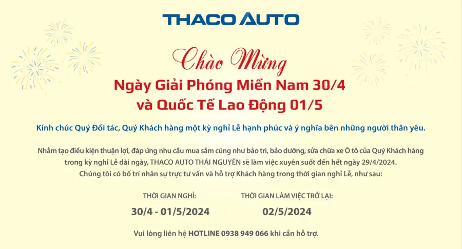 Chào mừng ngày giải phóng miền nam 30/4 và ngày quốc tế lao động 1/5