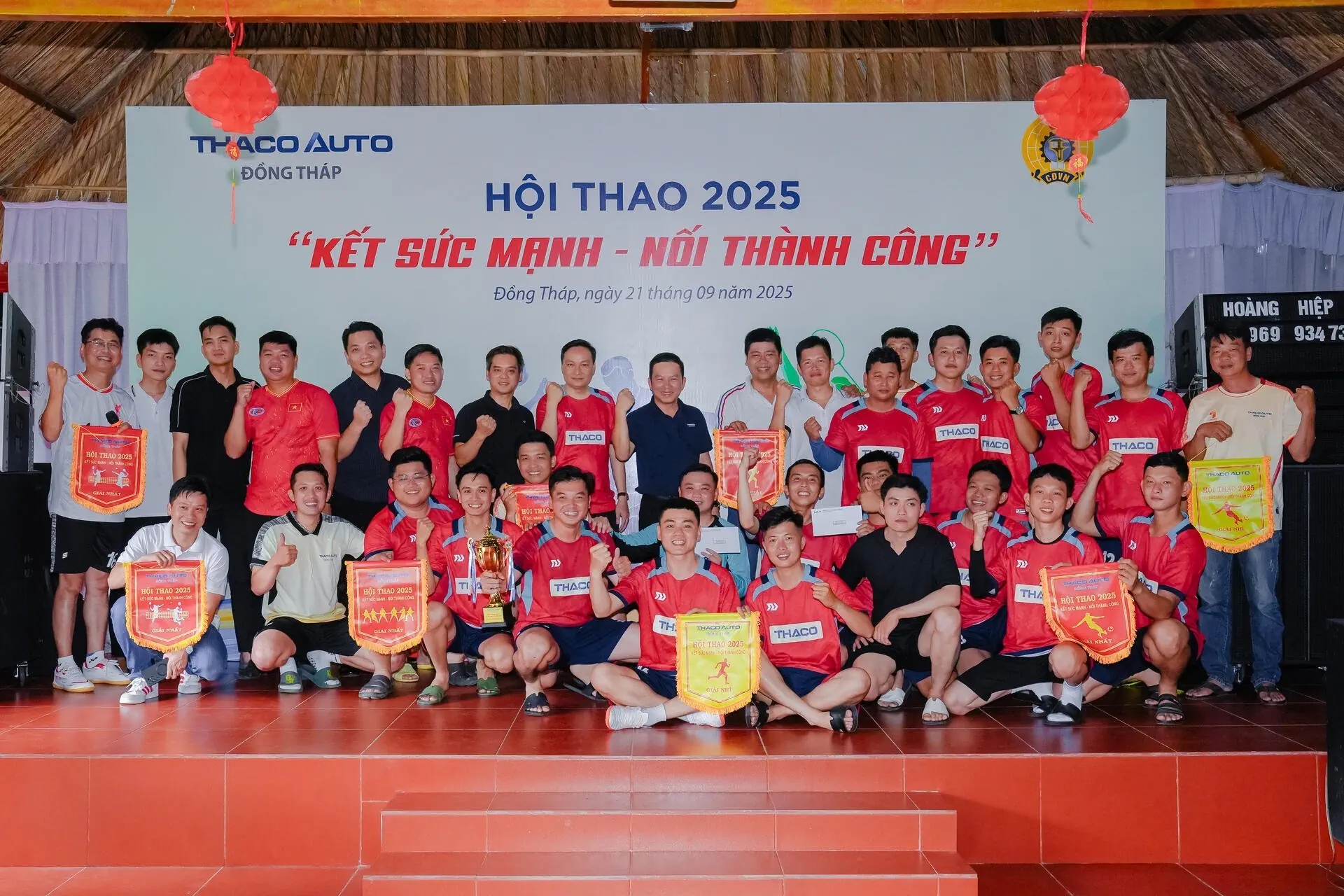 THACO AUTO Tiền Giang khép lại Hội thao năm 2025 với nhiều dấu ấn đẹp