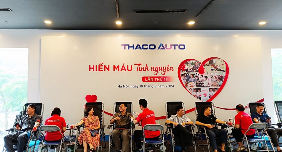 Hiến máu tình nguyện lần thứ 17 năm 2024 tại THACO AUTO Long Biên