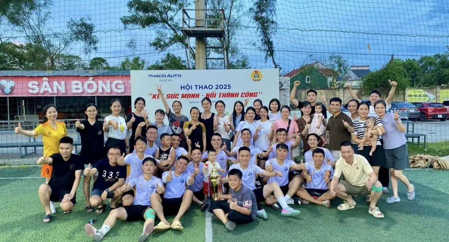 THACO AUTO NGHỆ AN KHÉP LẠI HỘI THAO 2025 THÀNH CÔNG RỰC RỠ VÀ ĐẦY CẢM XÚC