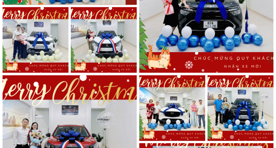 Rộn ràng lễ bàn giao xe tháng 12 tại THACO AUTO Kon Tum