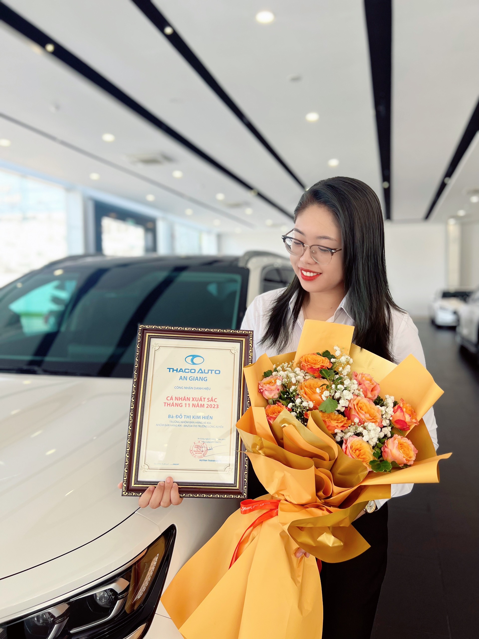 🎉Thaco Auto An Giang vinh danh các cá nhân xuất sắc, đạt thành tích ấn tượng trong tháng 11 🚗💫