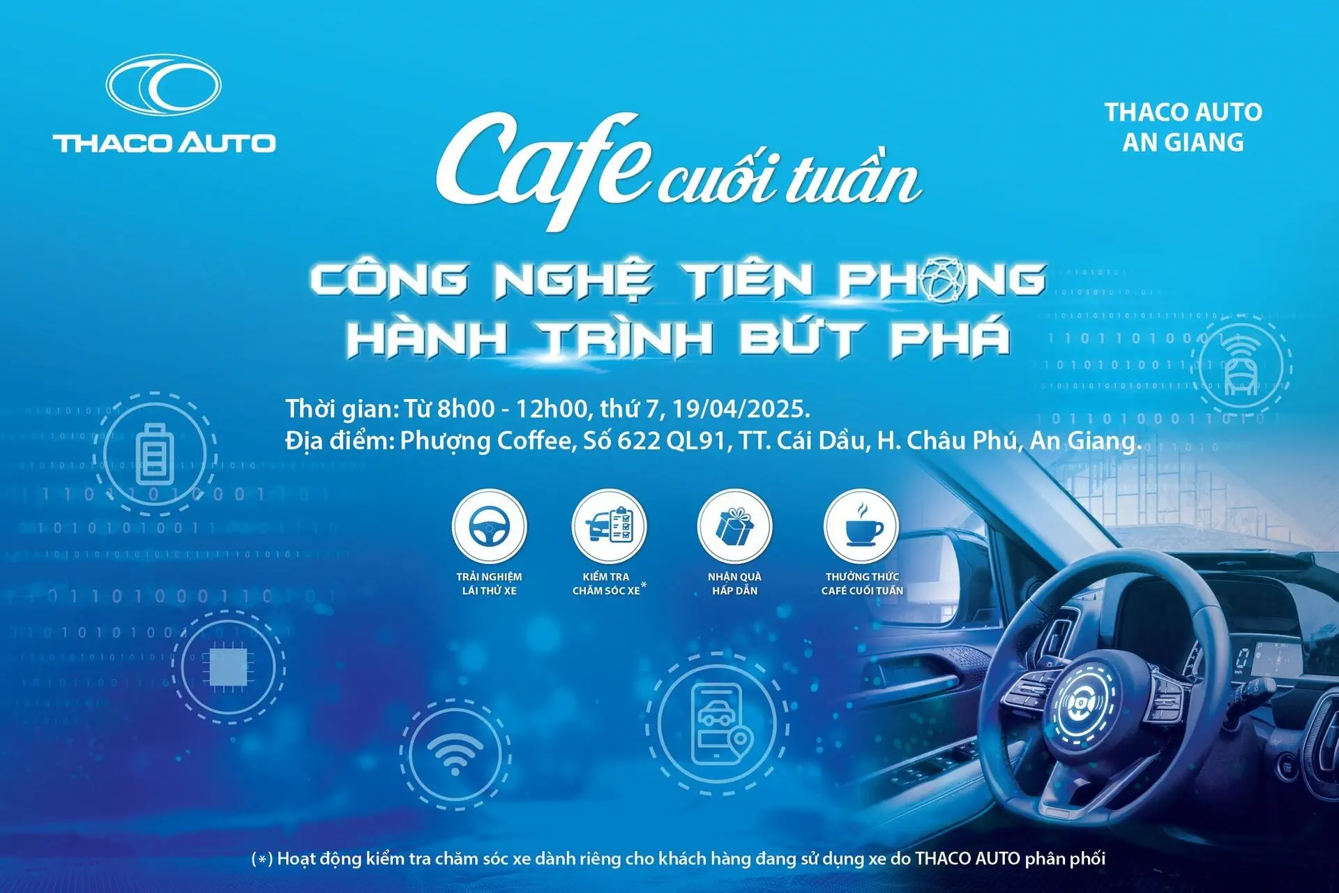 CÙNG THACO AUTO NÂNG TẦM TRẢI NGHIỆM VỚI CHƯƠNG TRÌNH “CAFE CUỐI TUẦN” CHỦ ĐỀ CÔNG NGHỆ