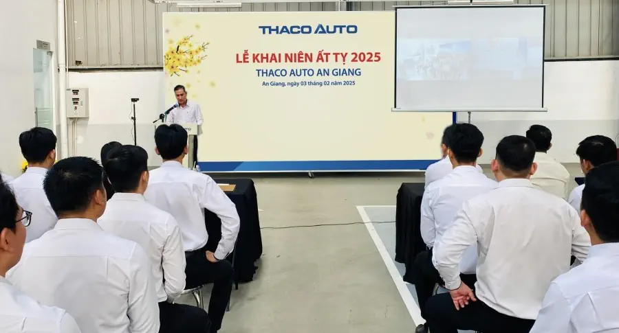 THACO AUTO An Giang tổ chức chương trình Lễ Khai niên Ất Tỵ 2025
