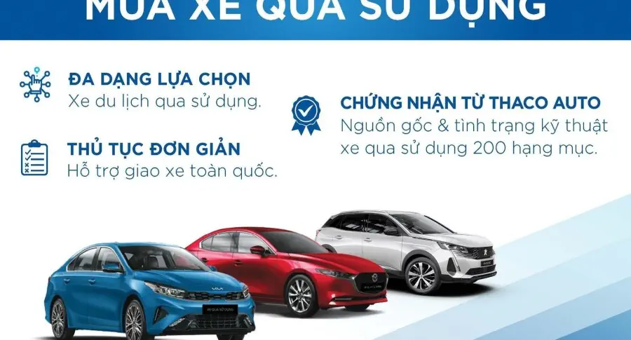 THACO AUTO AN GIANG - GIẢI PHÁP ĐỔI XE & KINH DOANH XE QUA SỬ DỤNG
