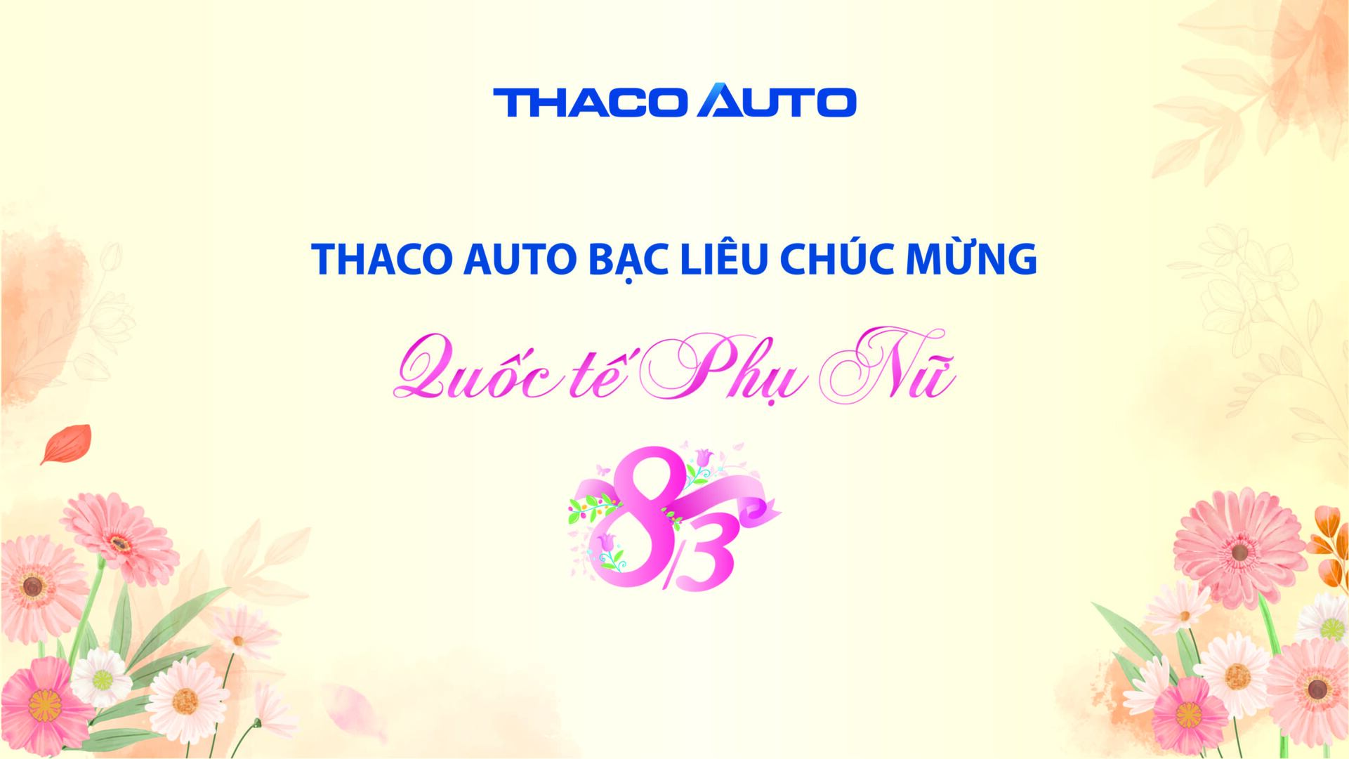 CHÚC MỪNG NGÀY QUỐC TẾ PHỤ NỮ 8/3