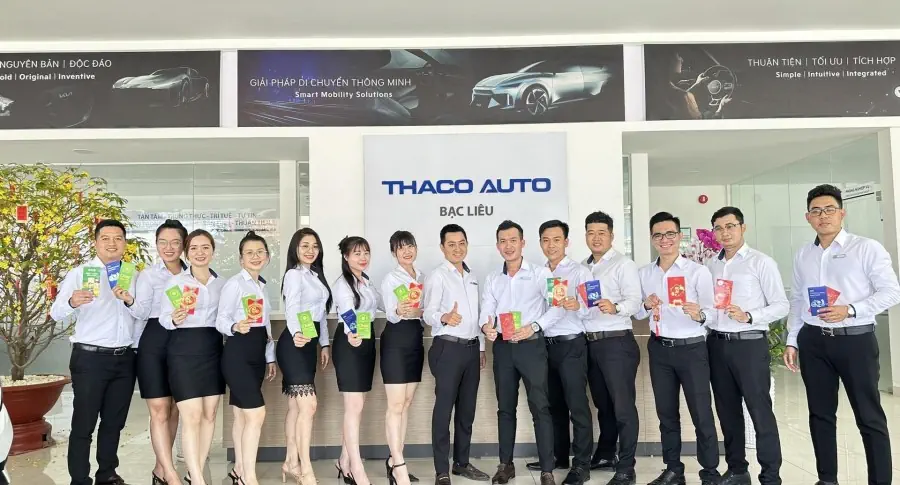 Phấn khởi những ngày đầu năm mới tại THACO AUTO BẠC LIÊU