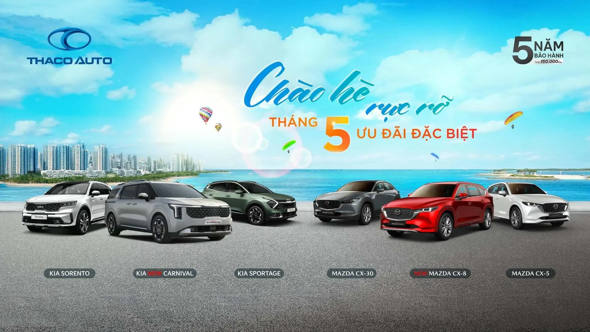 Chào hè rực rỡ cùng THACO AUTO Đắk Nông với ưu đãi đặc biệt