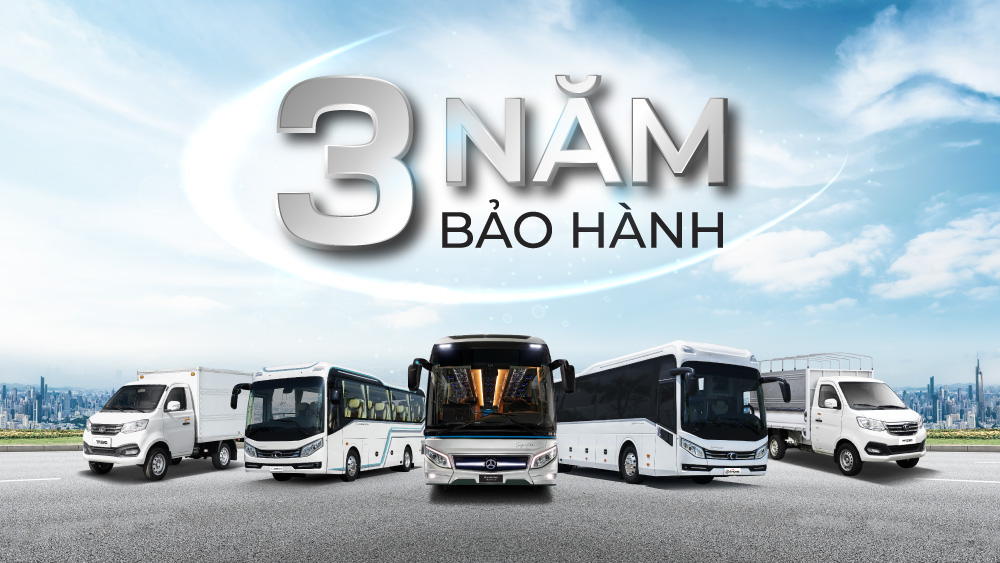 THACO AUTO nâng mức bảo hành tiêu chuẩn lên 3 năm khi khách hàng đầu tư xe tải, bus