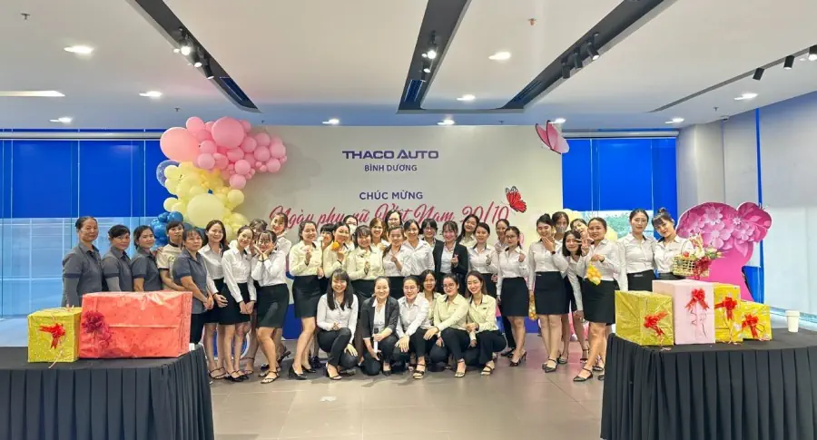 CHÀO MỪNG NGÀY PHỤ NỮ VIỆT NAM 20.10 TẠI THACO AUTO BÌNH DƯƠNG
