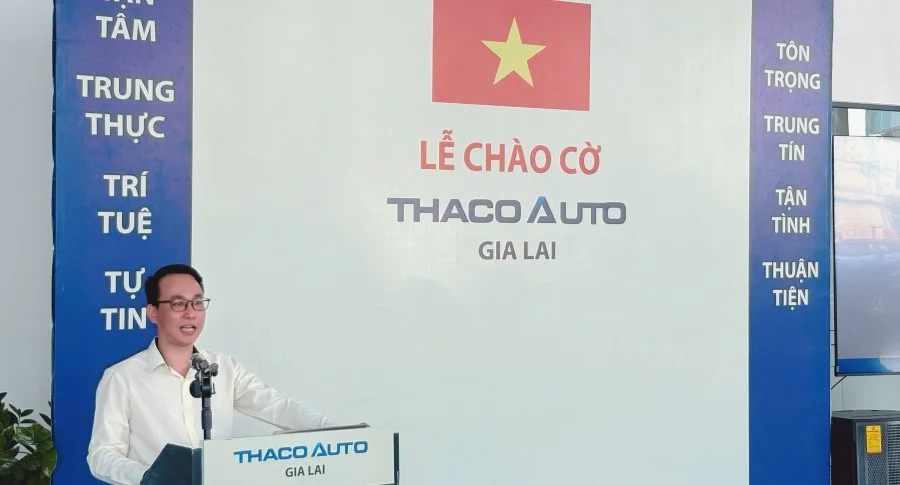 Lễ chào cờ tháng 4 tại THACO AUTO Gia Lai: lan tỏa tinh thần bứt phá quý II/2026