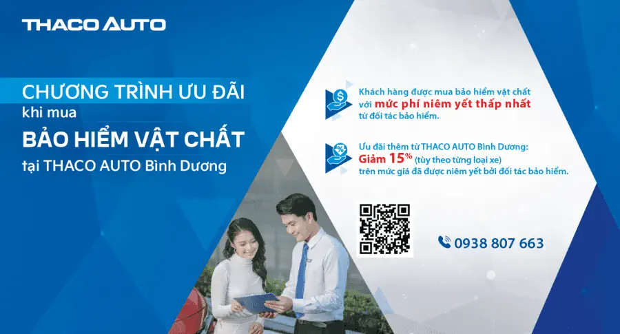 “An tâm tuyệt đối” khi mua bảo hiểm vật chất tại THACO AUTO Bình Dương