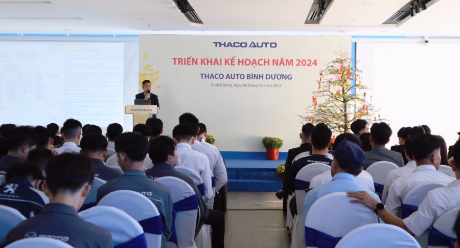 THACO AUTO BÌNH DƯƠNG TỔ CHỨC HỌP BÁO CÁO KẾT QUẢ HOẠT ĐỘNG NĂM 2023 – TIỆC CUỐI NĂM XUÂN GIÁP THÌN