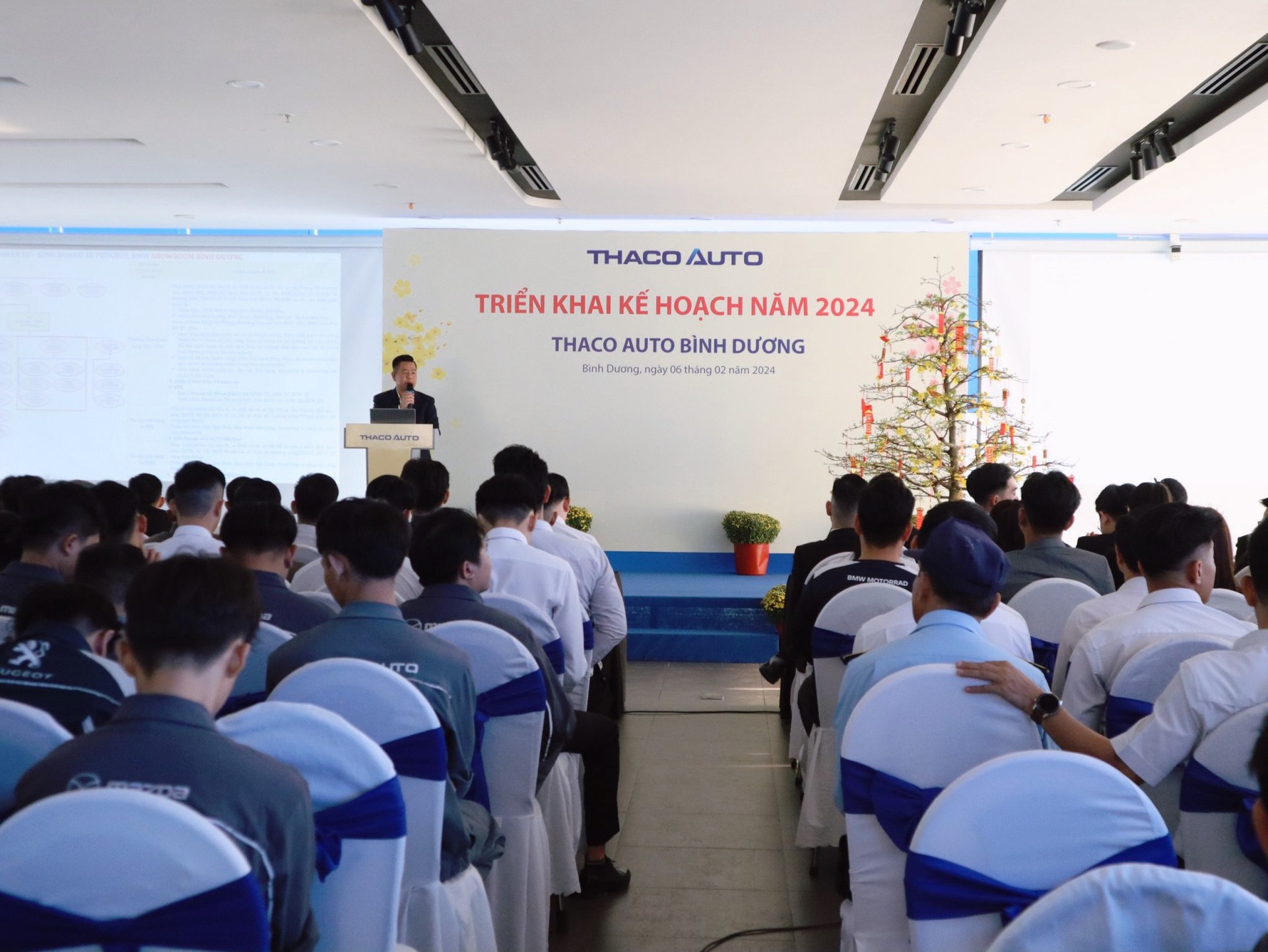 THACO AUTO BÌNH DƯƠNG TỔ CHỨC HỌP BÁO CÁO KẾT QUẢ HOẠT ĐỘNG NĂM 2023 – TIỆC CUỐI NĂM XUÂN GIÁP THÌN