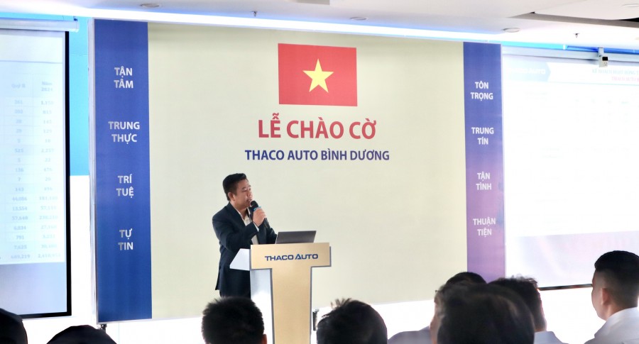 Chào cờ đầu tháng 6: Nét đẹp văn hóa THACO AUTO