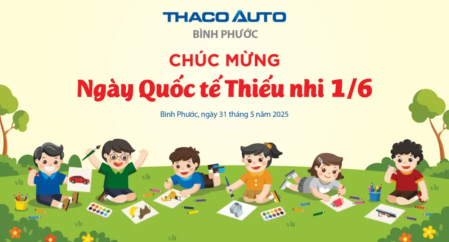 Khoảnh khắc ý nghĩa tại THACO AUTO Bình Phước dịp Quốc tế Thiếu nhi 1/6