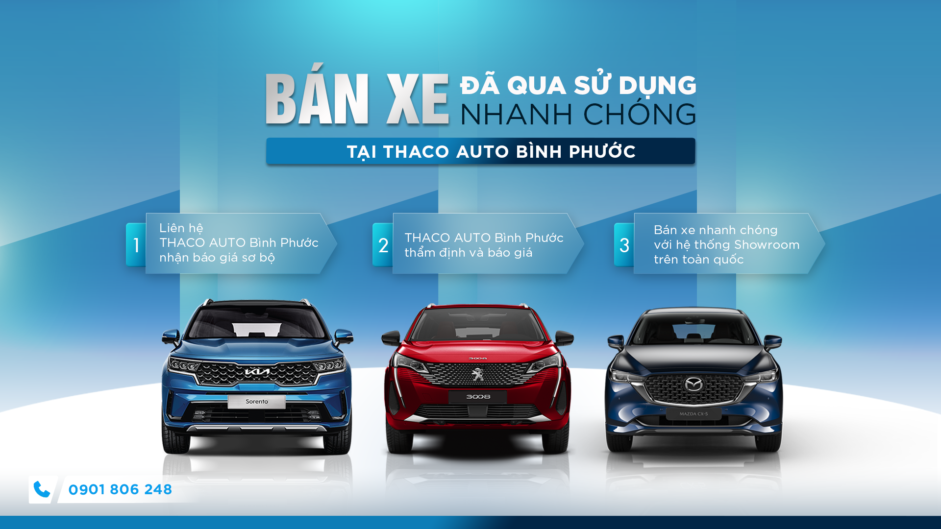 Bán xe đã qua sử dụng nhanh chóng tại THACO AUTO Bình Phước