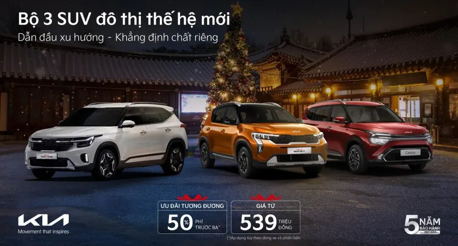 Sở hữu xe Kia với ưu đãi hấp dẫn dịp cuối năm, cao nhất lên đến 110 triệu đồng tại Kia Đắk Nông