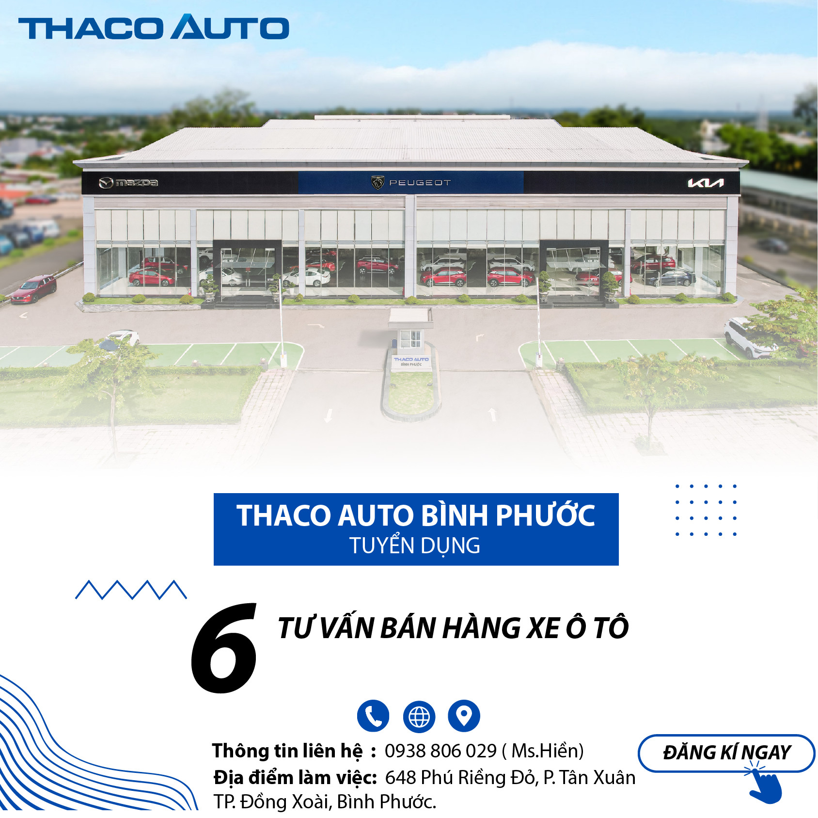 THACO AUTO BÌNH PHƯỚC TUYỂN DỤNG