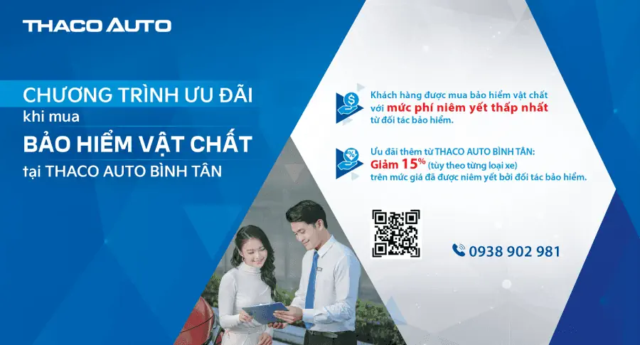“An tâm tuyệt đối” khi mua bảo hiểm vật chất tại THACO AUTO Bình Tân