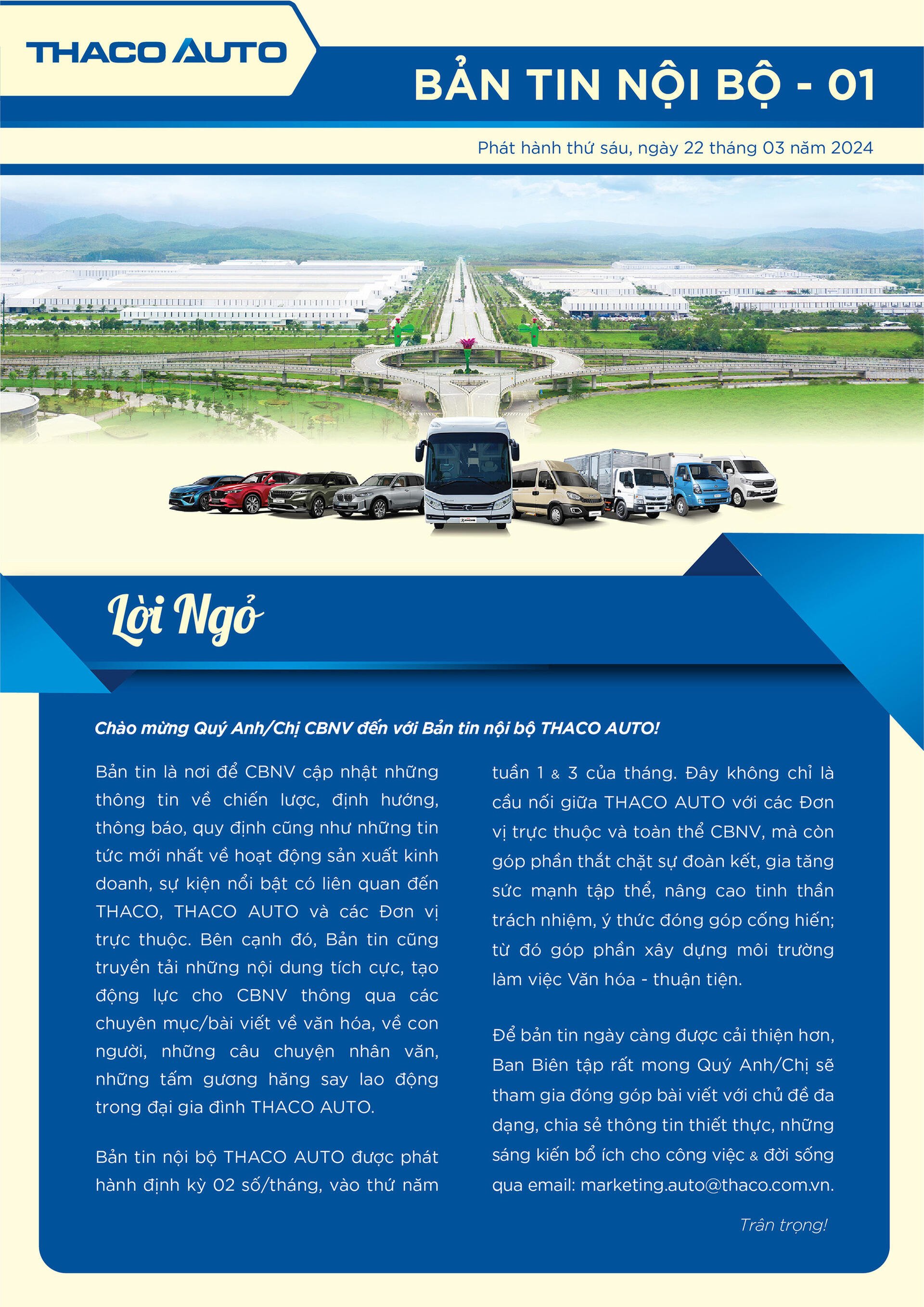 BẢN TIN NỘI BỘ SỐ 1-1