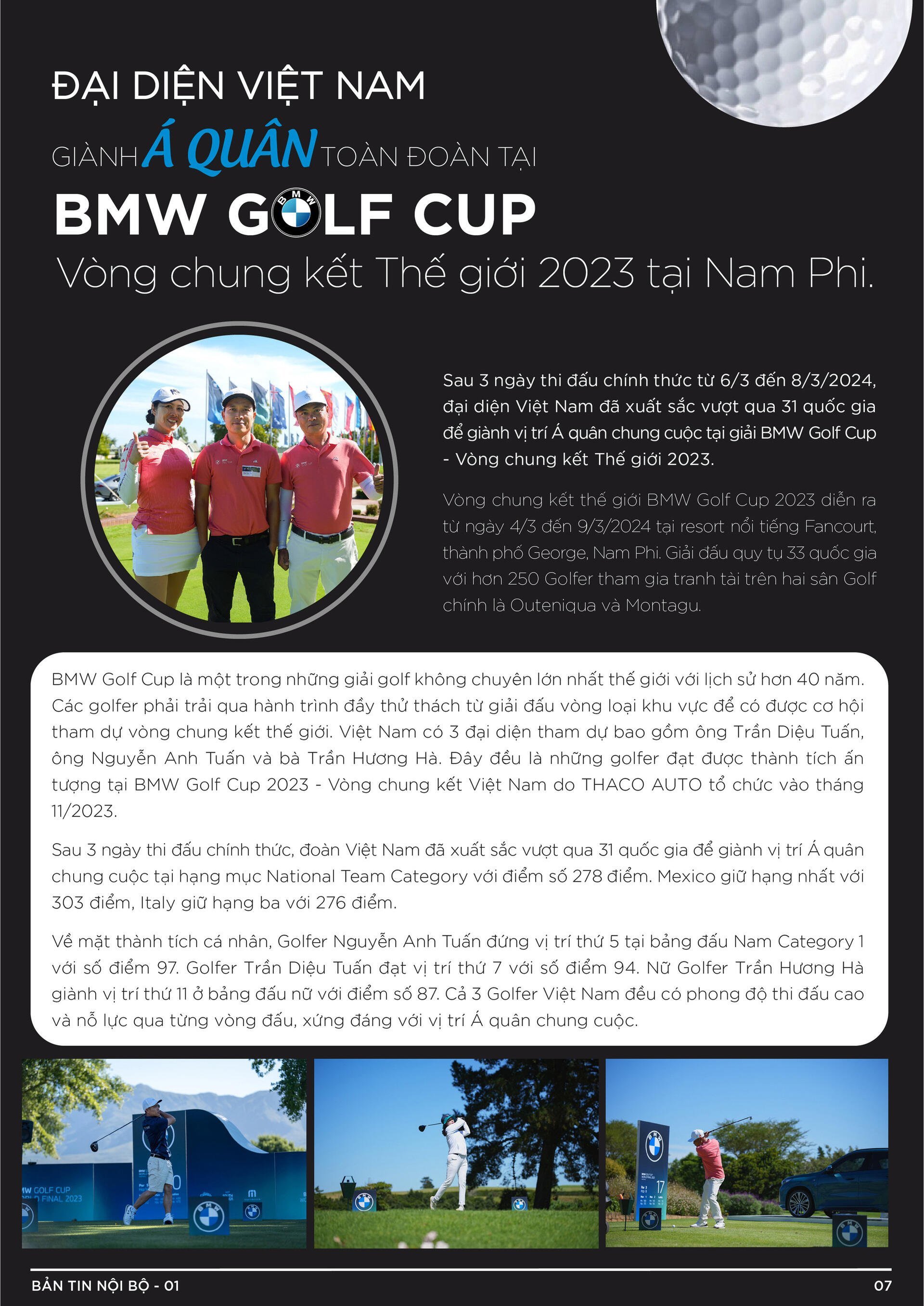 BẢN TIN NỘI BỘ SỐ 1-8