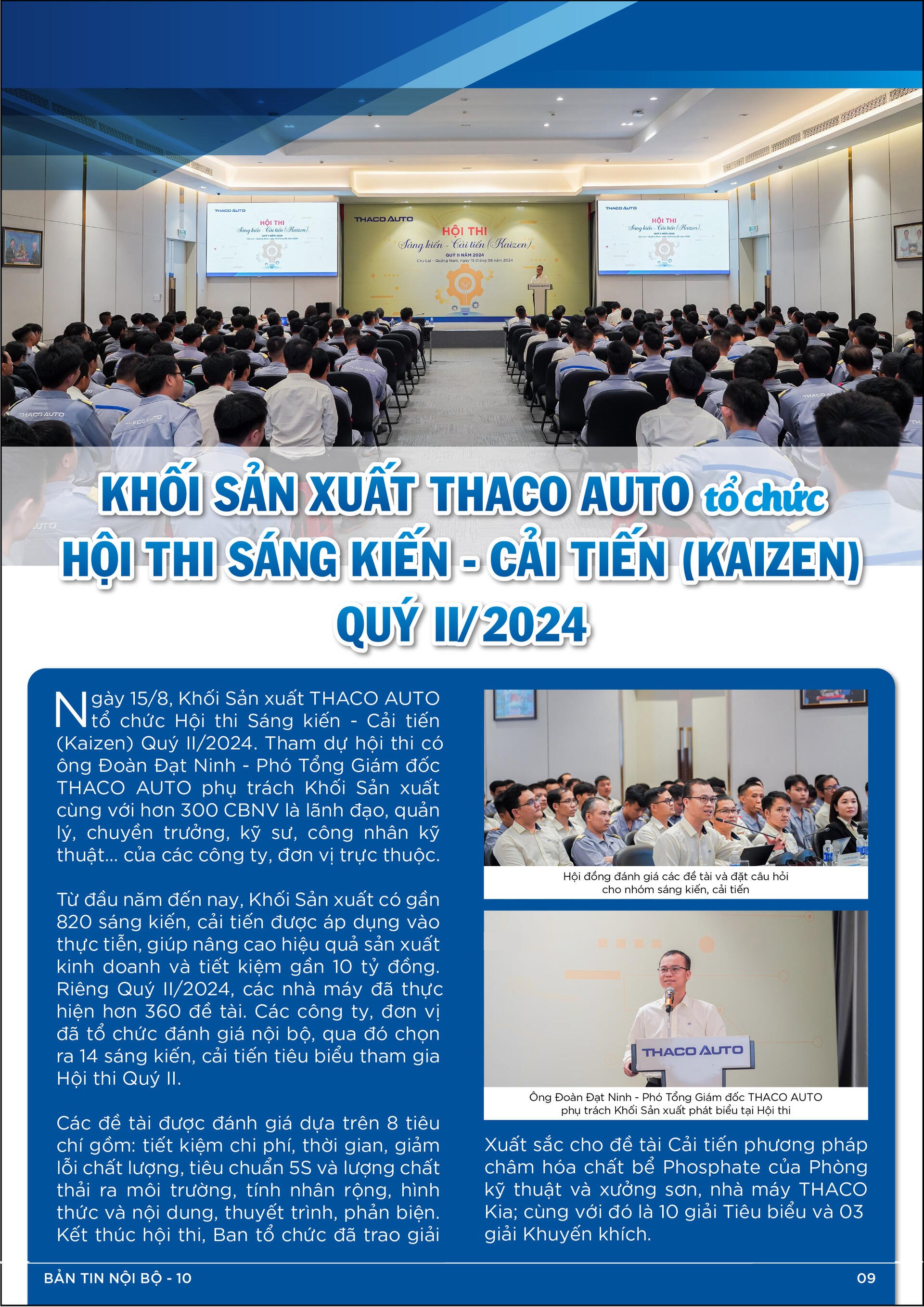 BẢN TIN NỘI BỘ SỐ 10-09