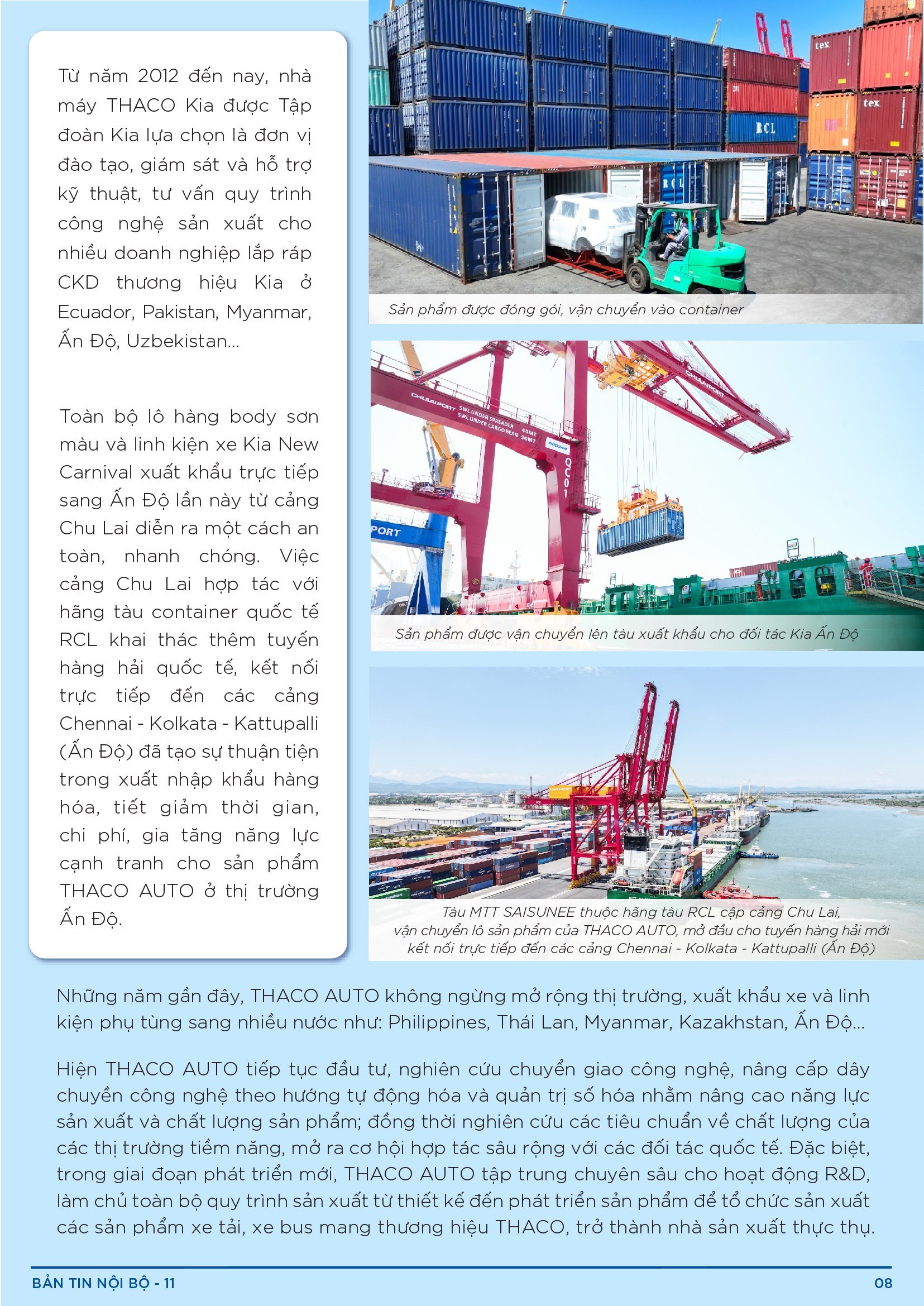 BẢN TIN NỘI BỘ SỐ 11-08