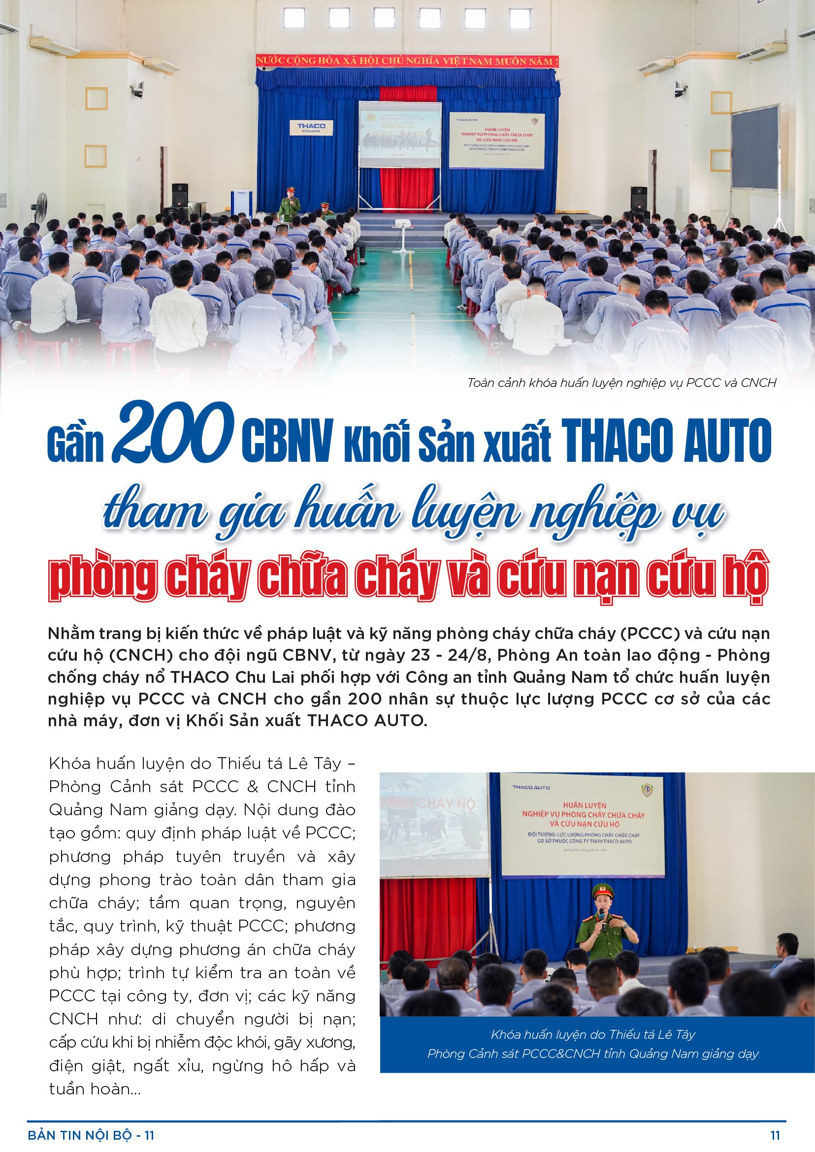 BẢN TIN NỘI BỘ SỐ 11-11