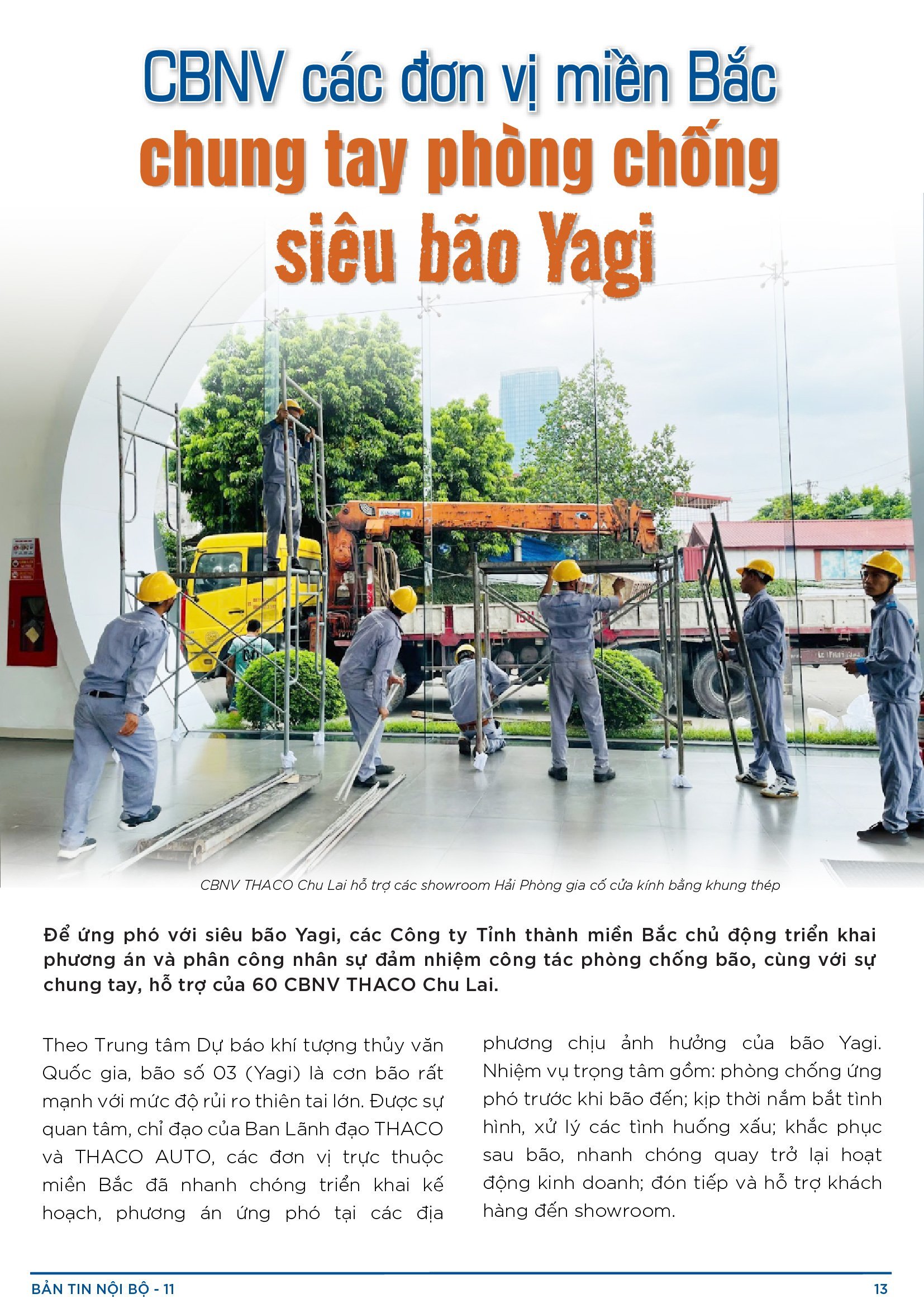 BẢN TIN NỘI BỘ SỐ 11-13