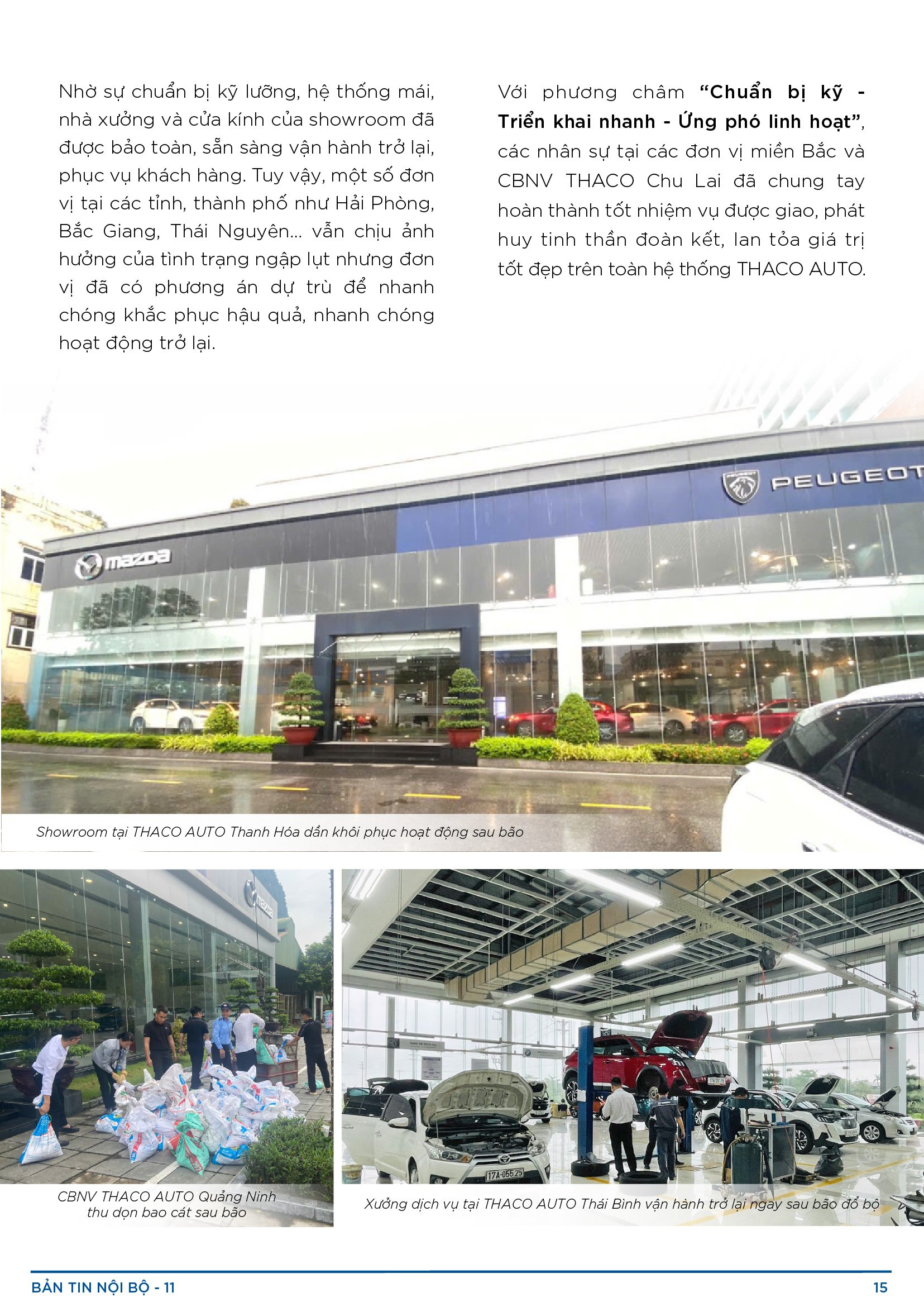 BẢN TIN NỘI BỘ SỐ 11-15