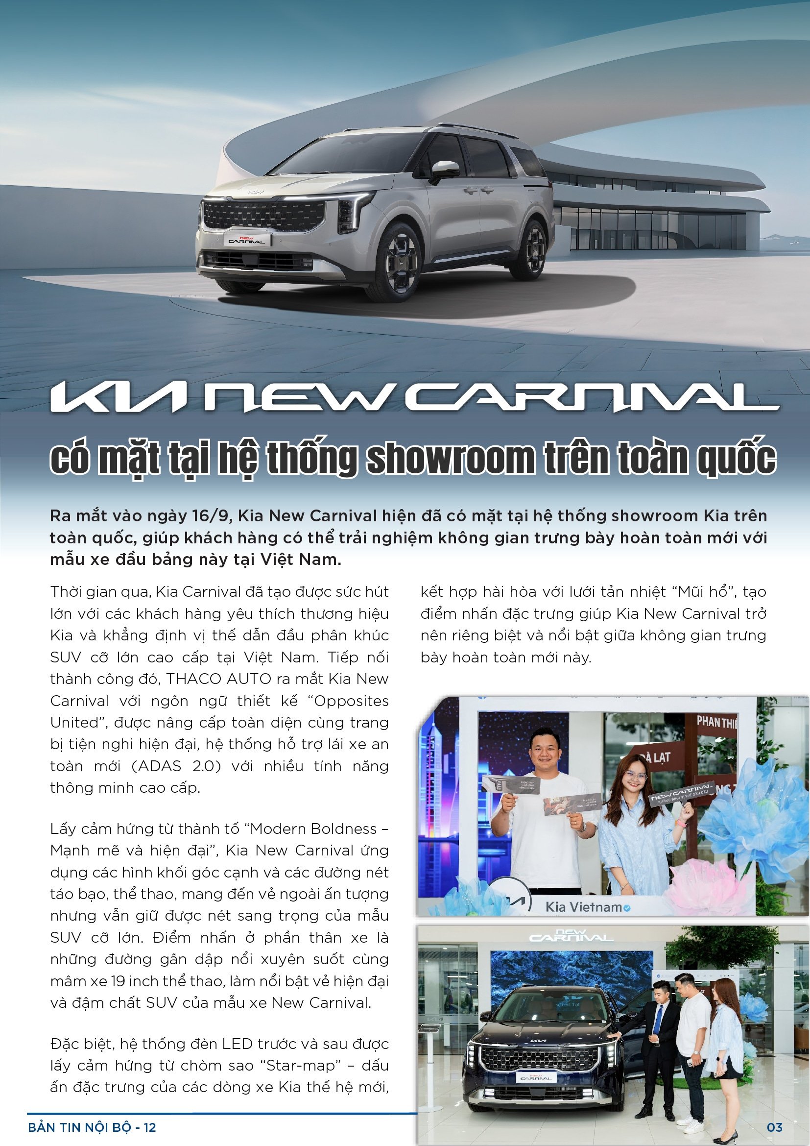 BẢN TIN NỘI BỘ SỐ 12-03