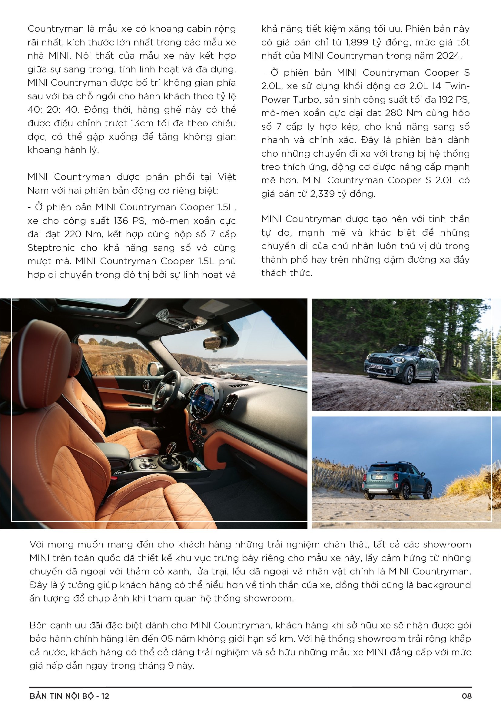 BẢN TIN NỘI BỘ SỐ 12-08