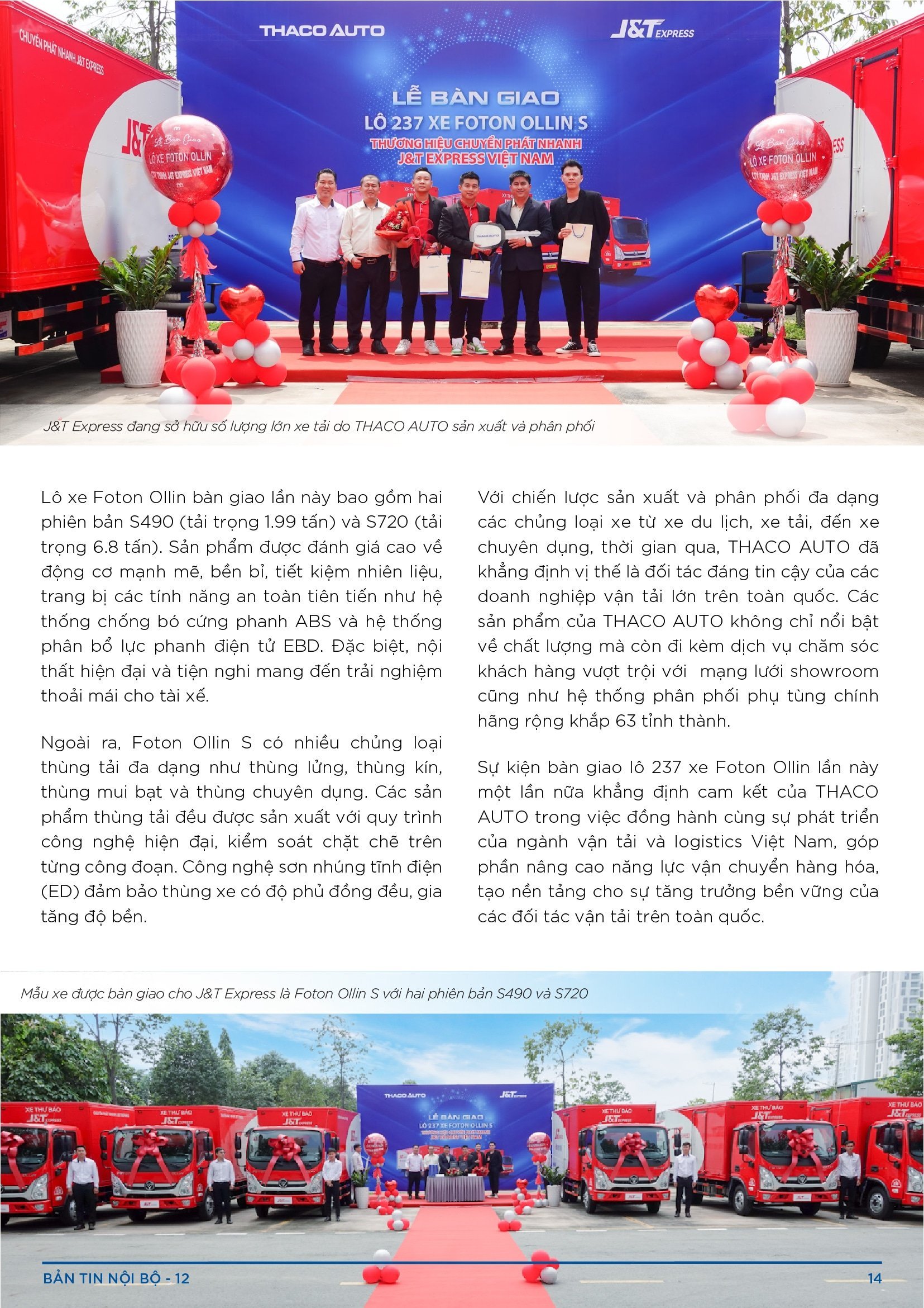 BẢN TIN NỘI BỘ SỐ 12-14