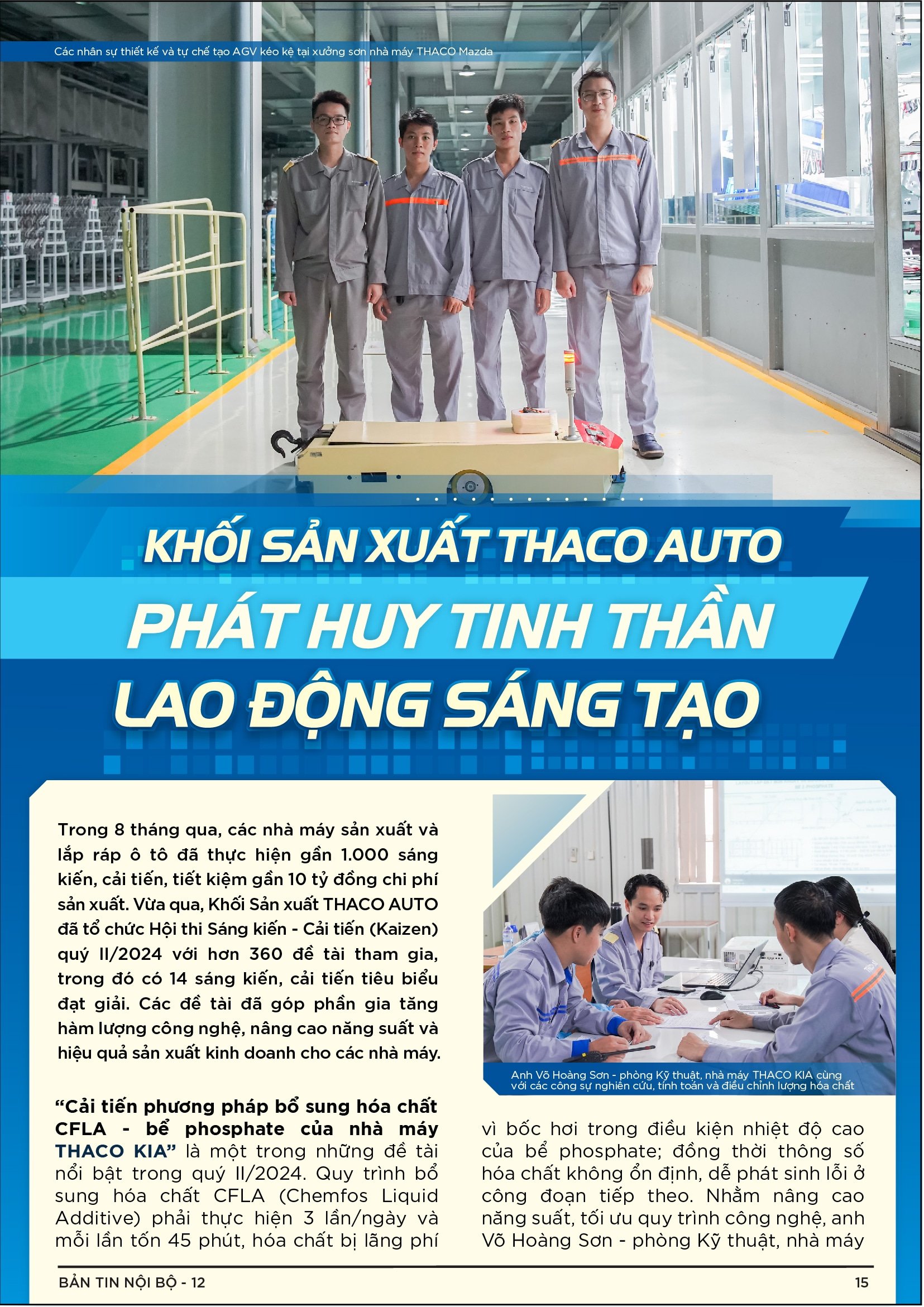 BẢN TIN NỘI BỘ SỐ 12-15