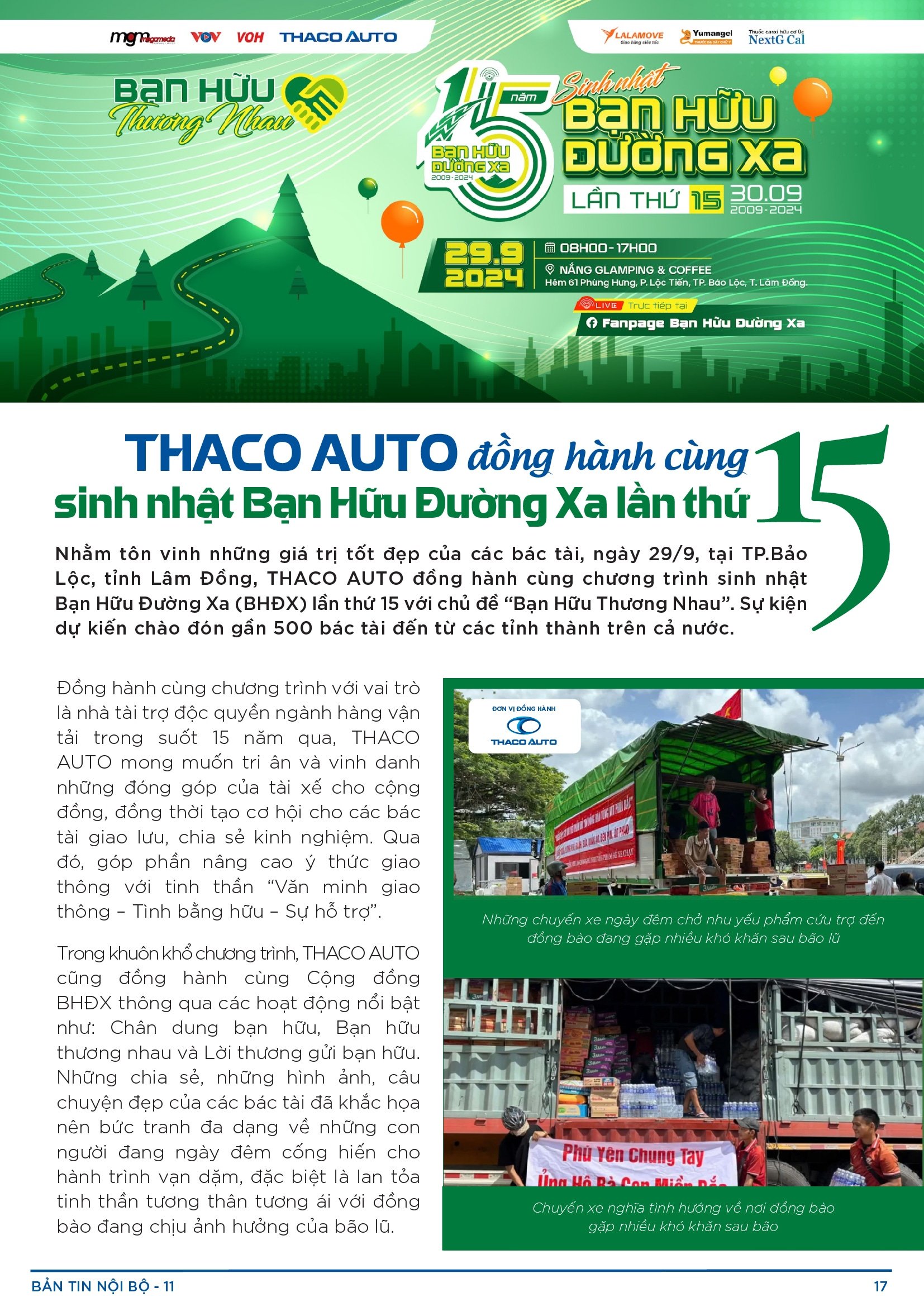 BẢN TIN NỘI BỘ SỐ 12-17