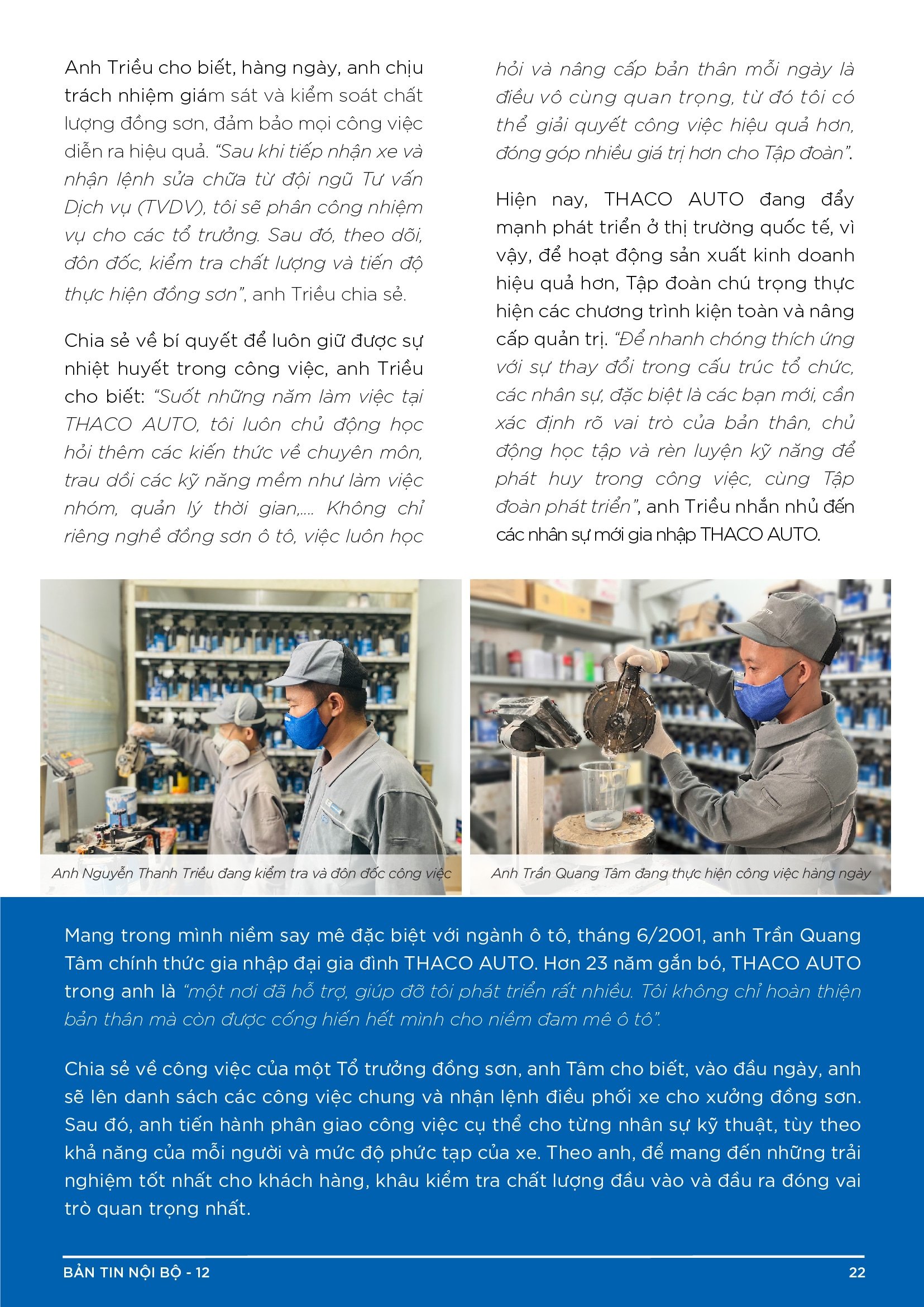 BẢN TIN NỘI BỘ SỐ 12-22