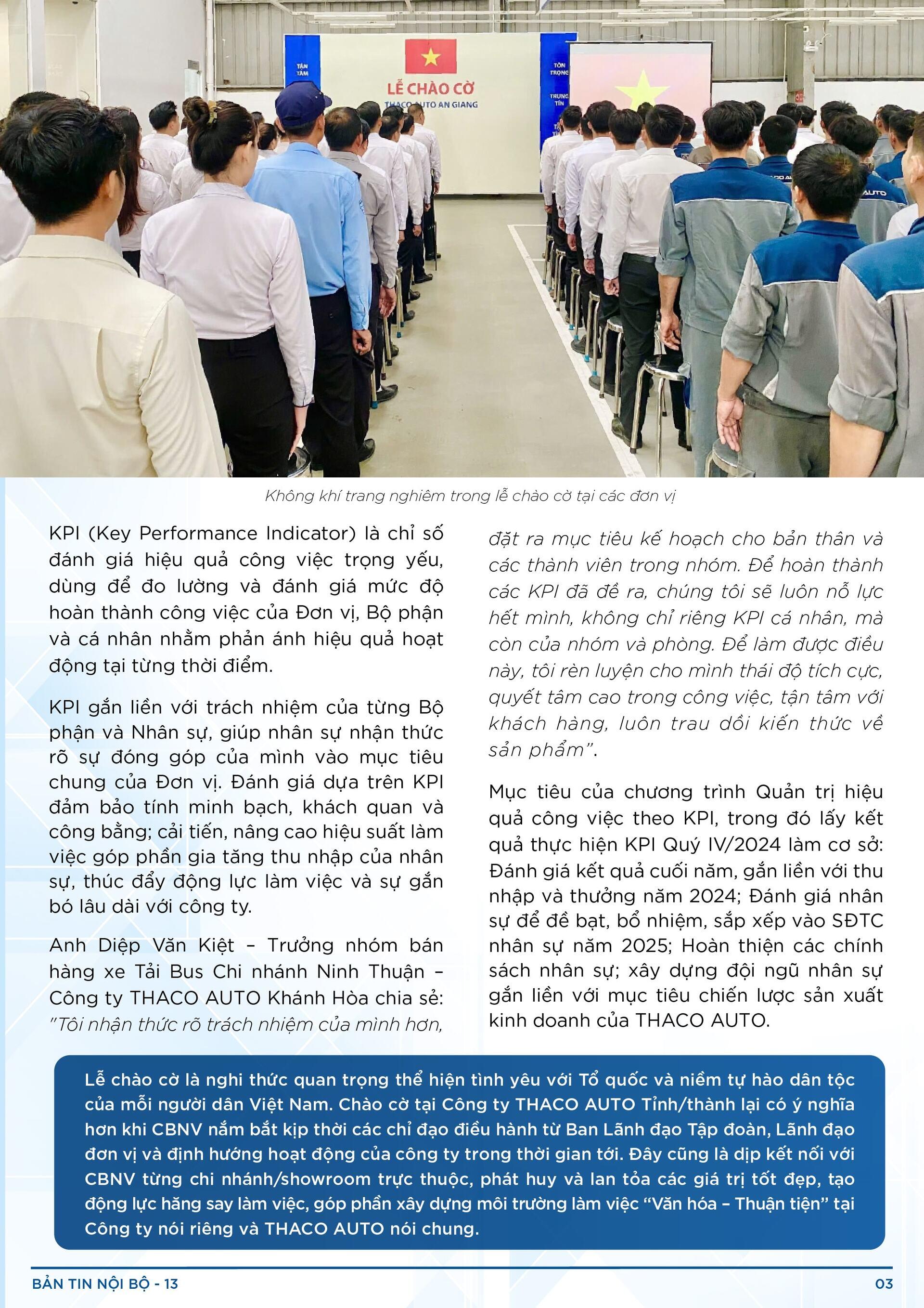 BẢN TIN NỘI BỘ SỐ 13-03