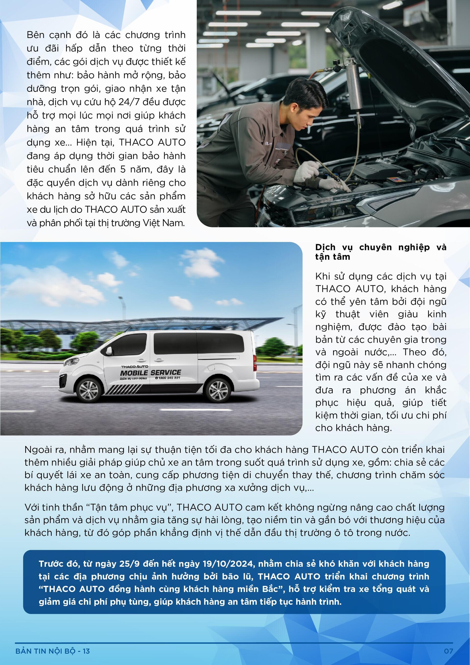 BẢN TIN NỘI BỘ SỐ 13-07