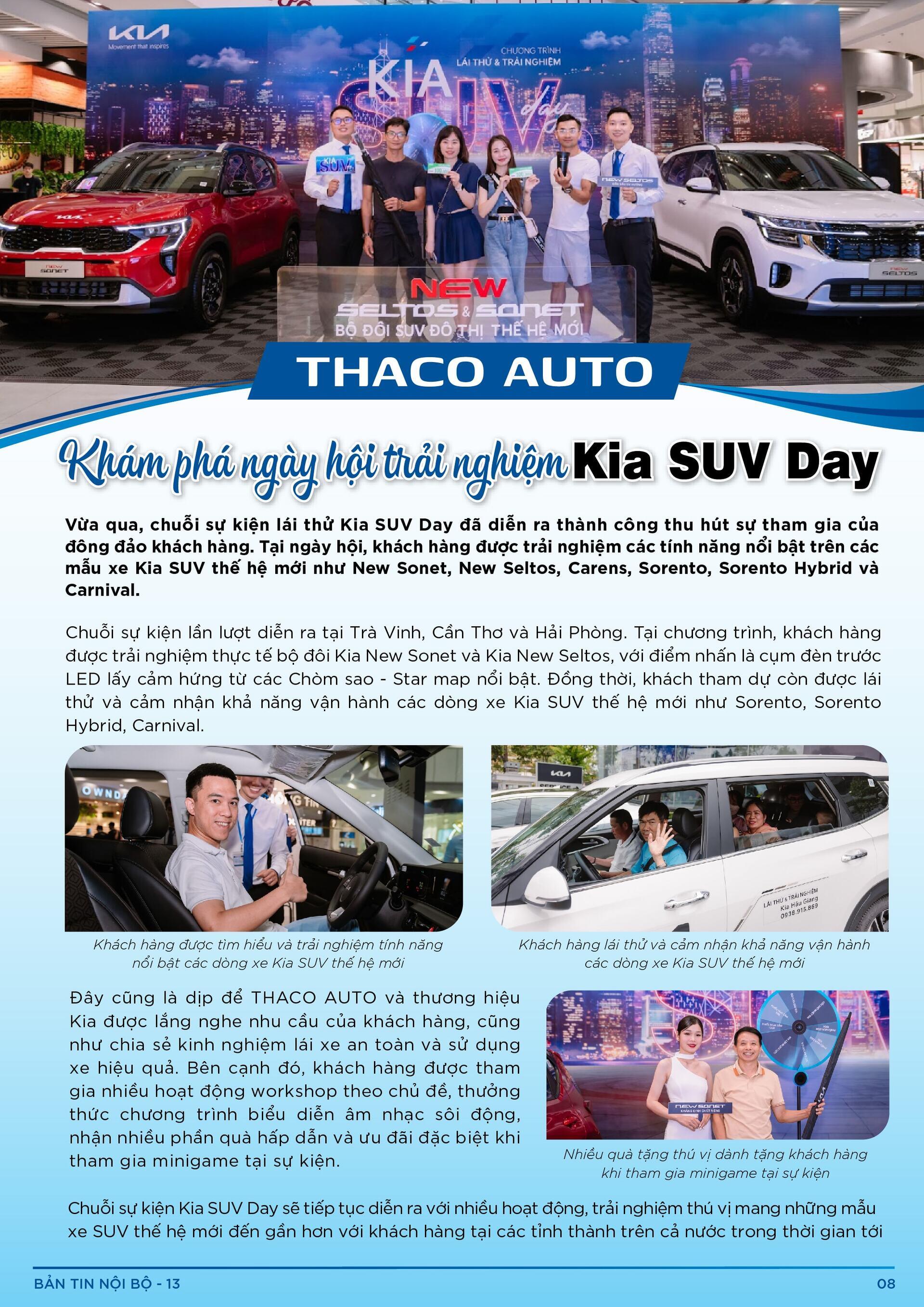 BẢN TIN NỘI BỘ SỐ 13-08