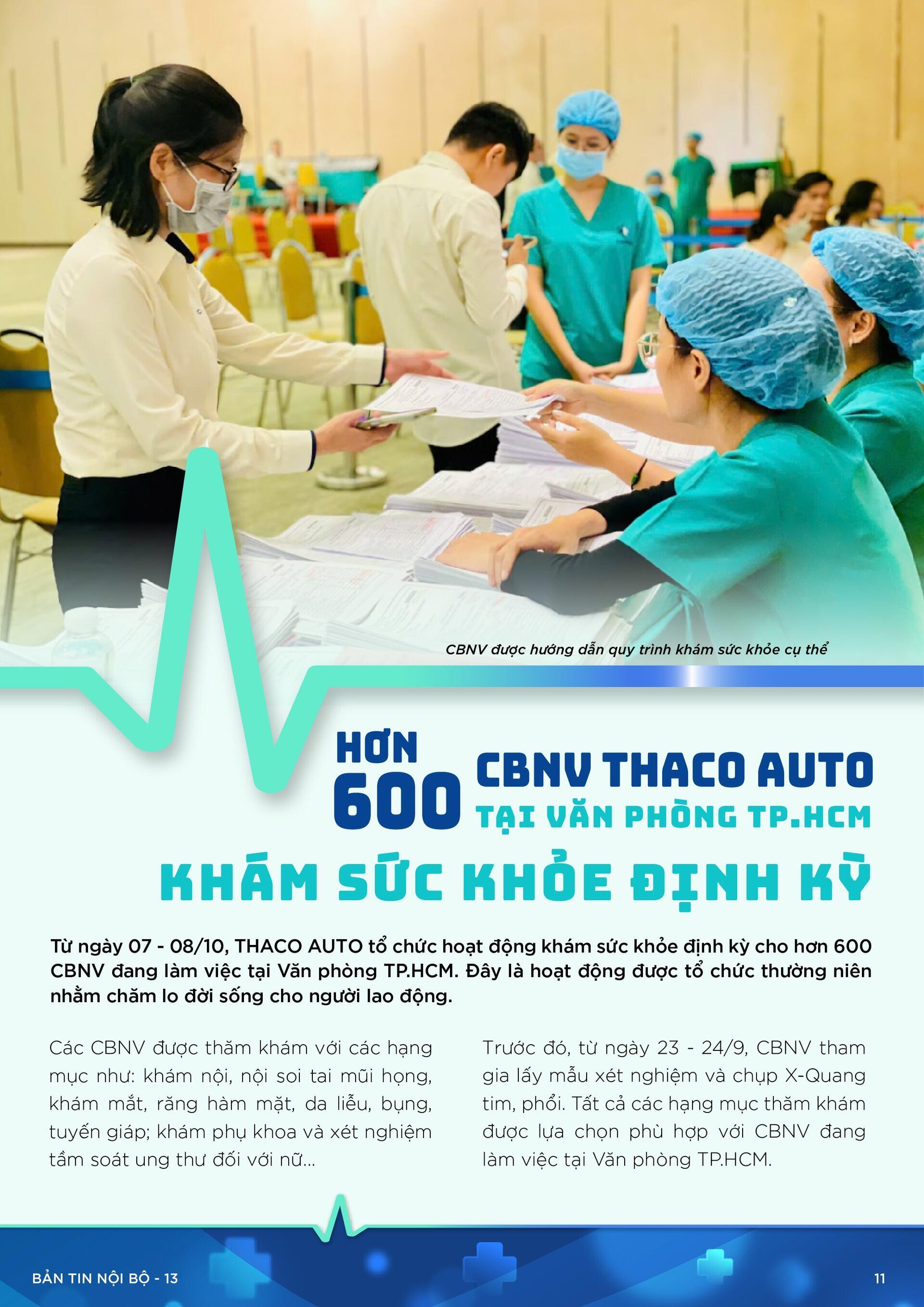 BẢN TIN NỘI BỘ SỐ 13-11