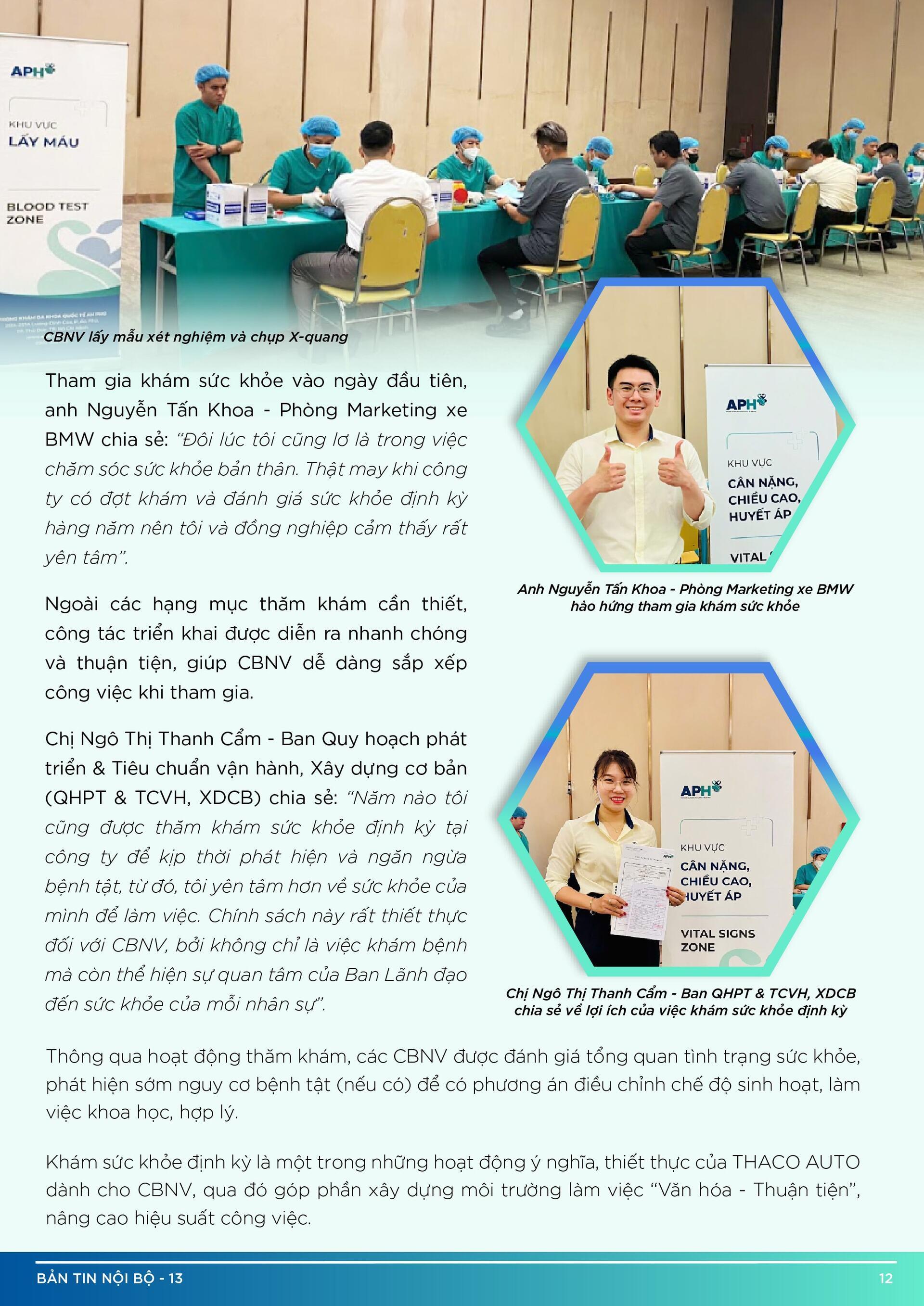 BẢN TIN NỘI BỘ SỐ 13-12