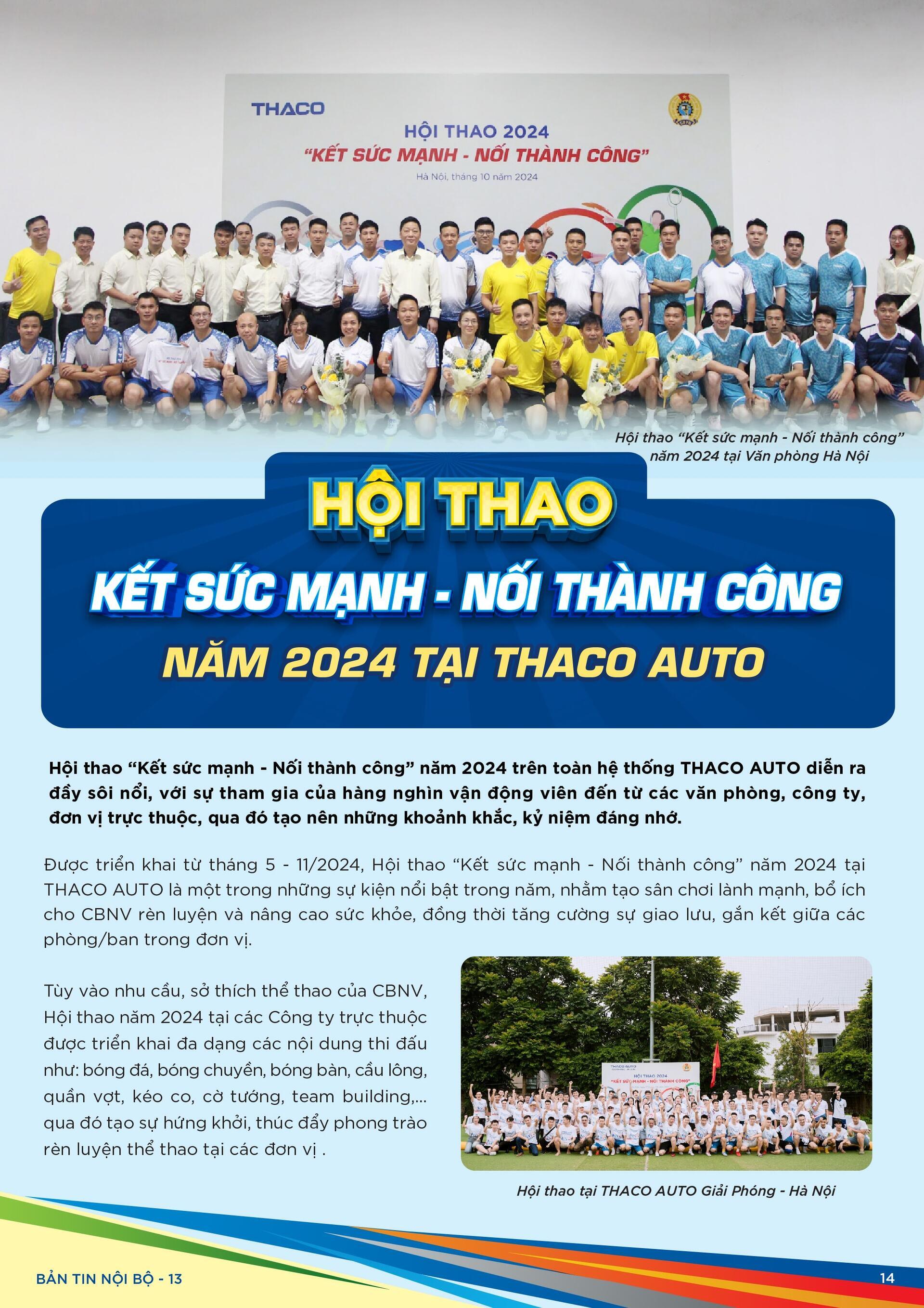 BẢN TIN NỘI BỘ SỐ 13-14