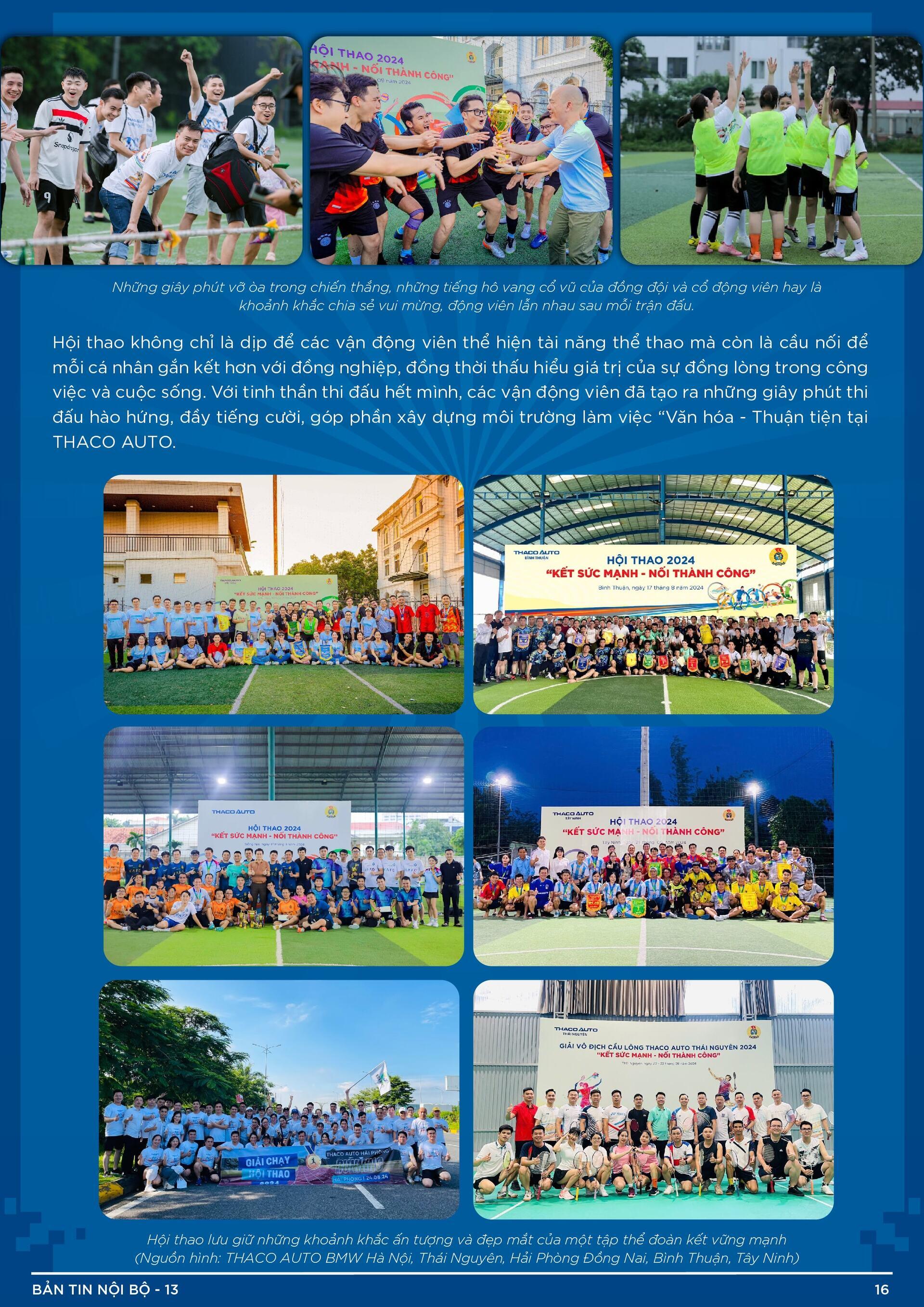BẢN TIN NỘI BỘ SỐ 13-16