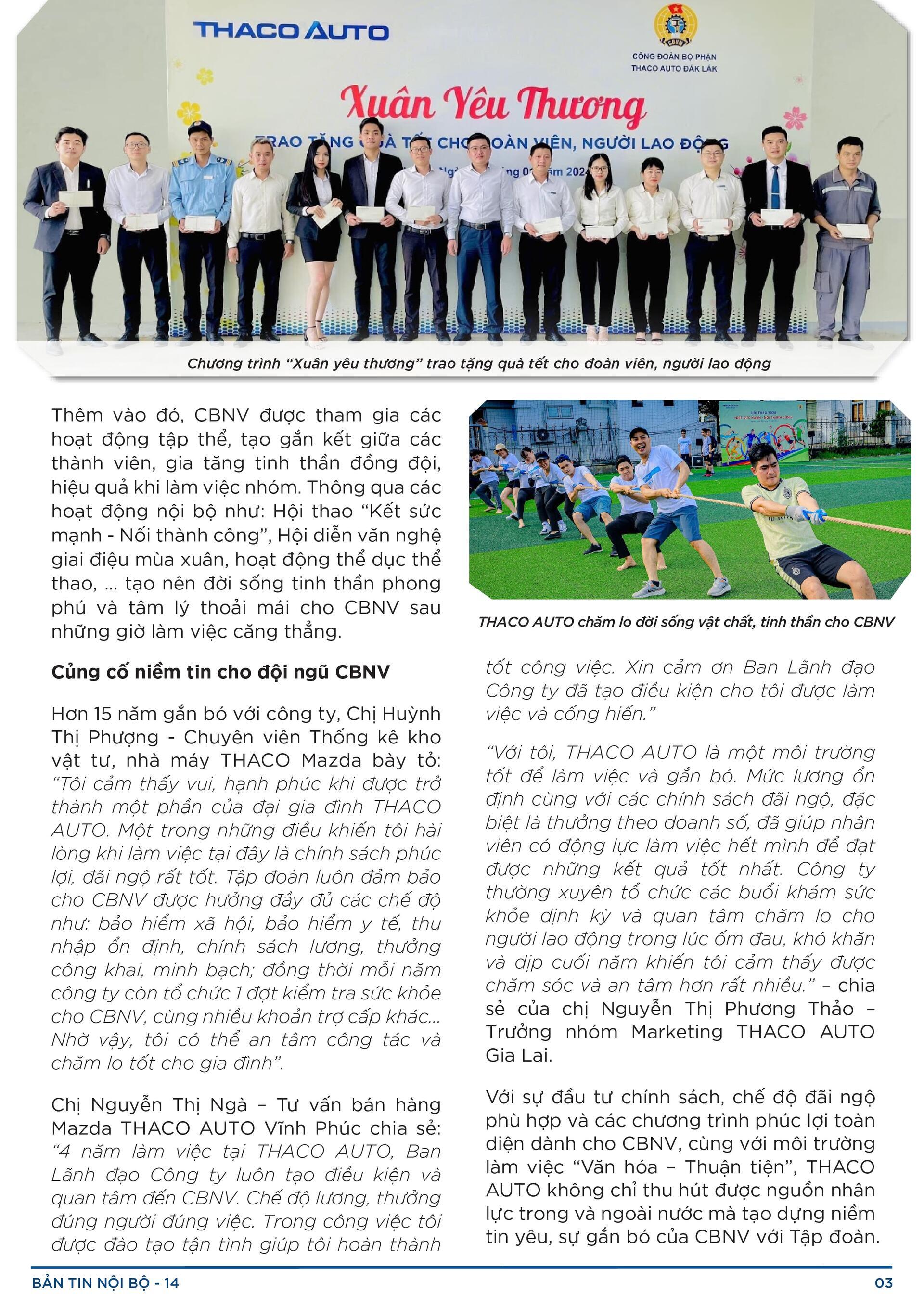 BẢN TIN NỘI BỘ SỐ 14-03