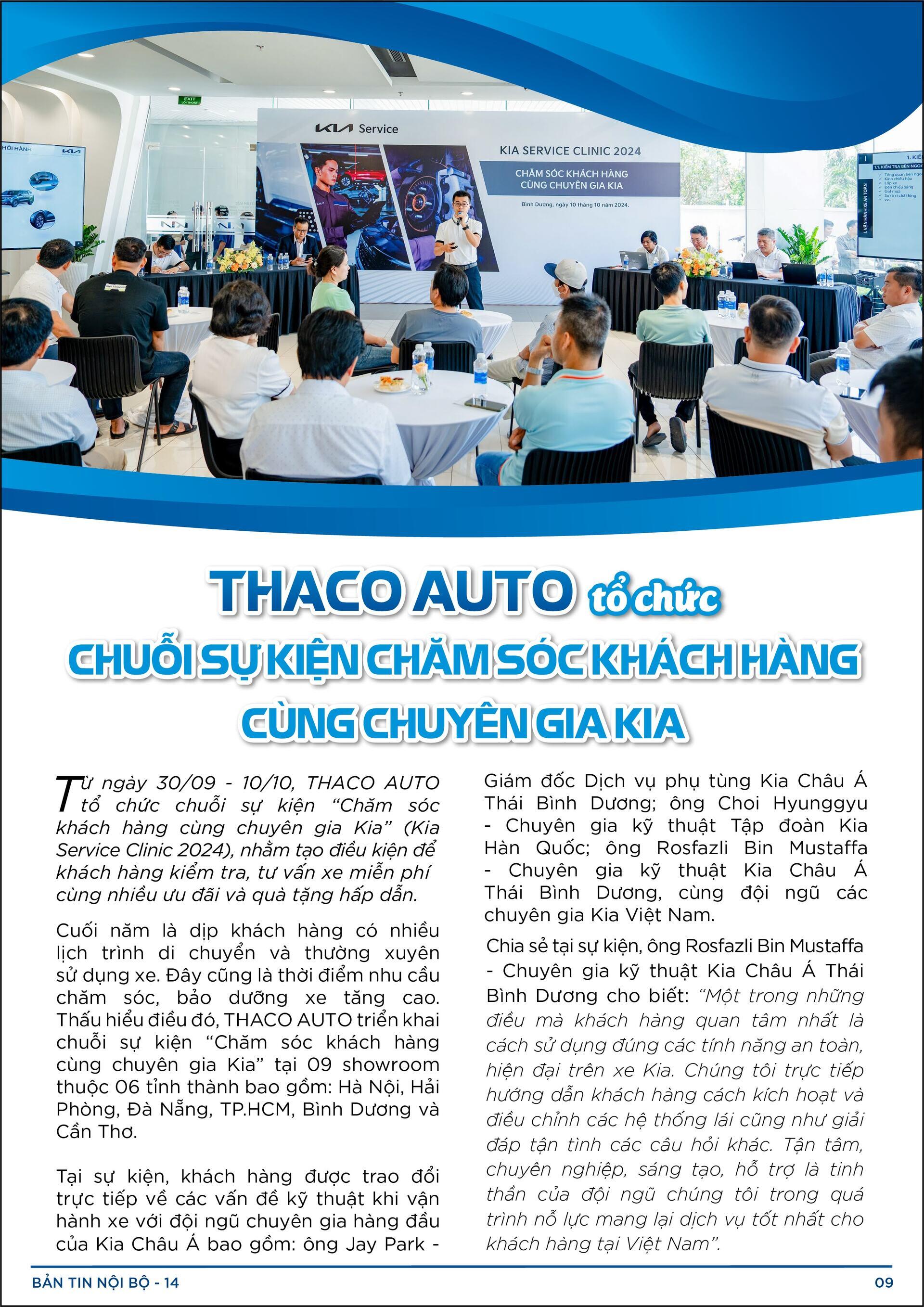 BẢN TIN NỘI BỘ SỐ 14-09