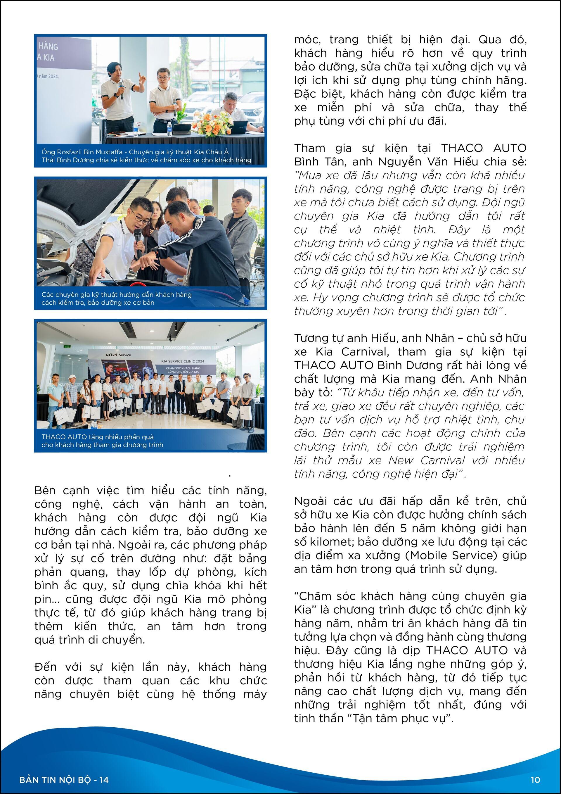 BẢN TIN NỘI BỘ SỐ 14-10