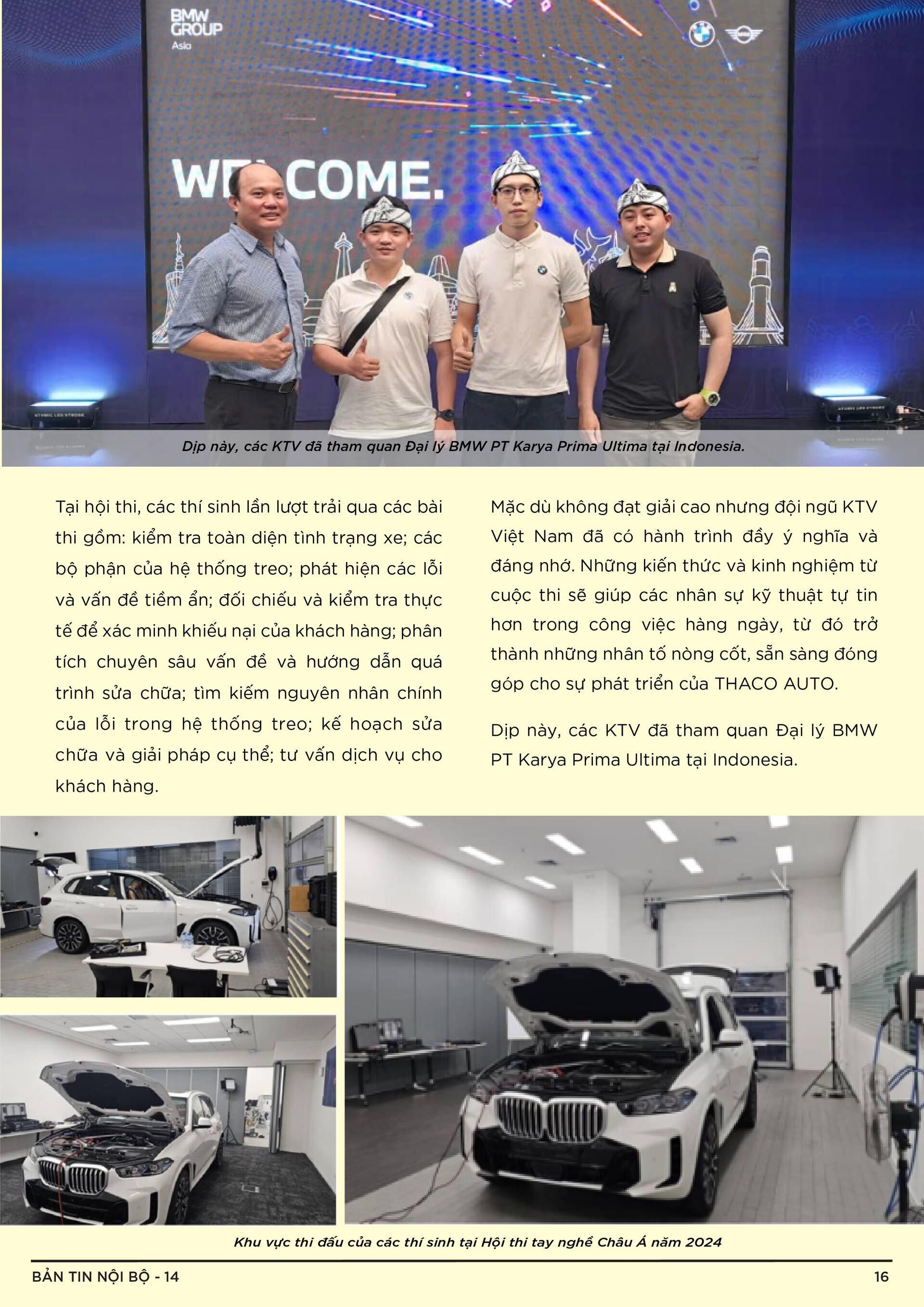 BẢN TIN NỘI BỘ SỐ 14-16