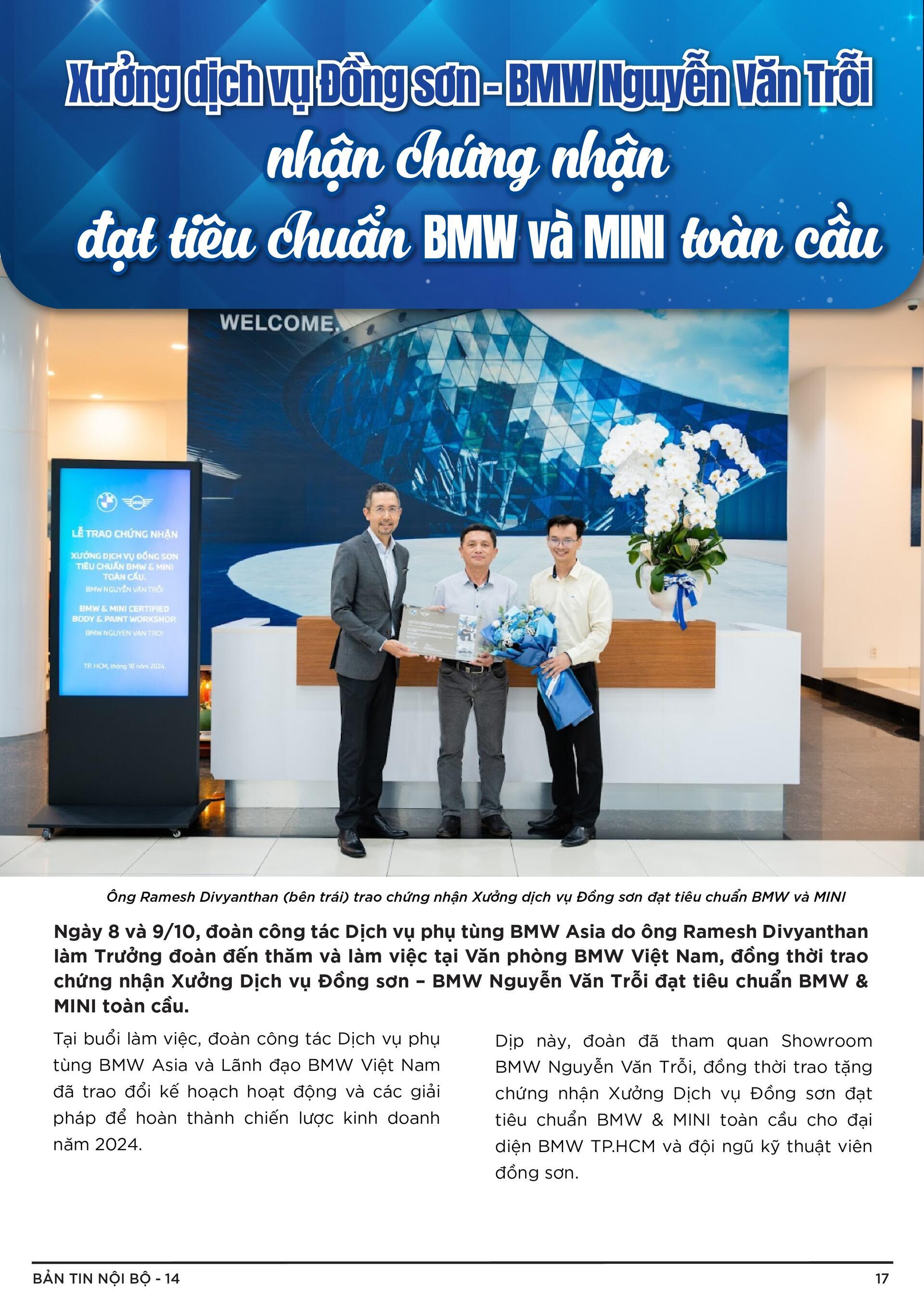 BẢN TIN NỘI BỘ SỐ 14-17